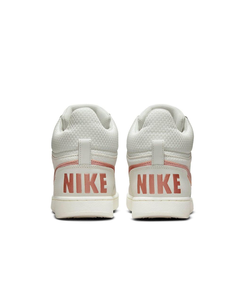Nike White (Wmns) Court Borough Mid Premium 'Light Bone Metallic Bronze'