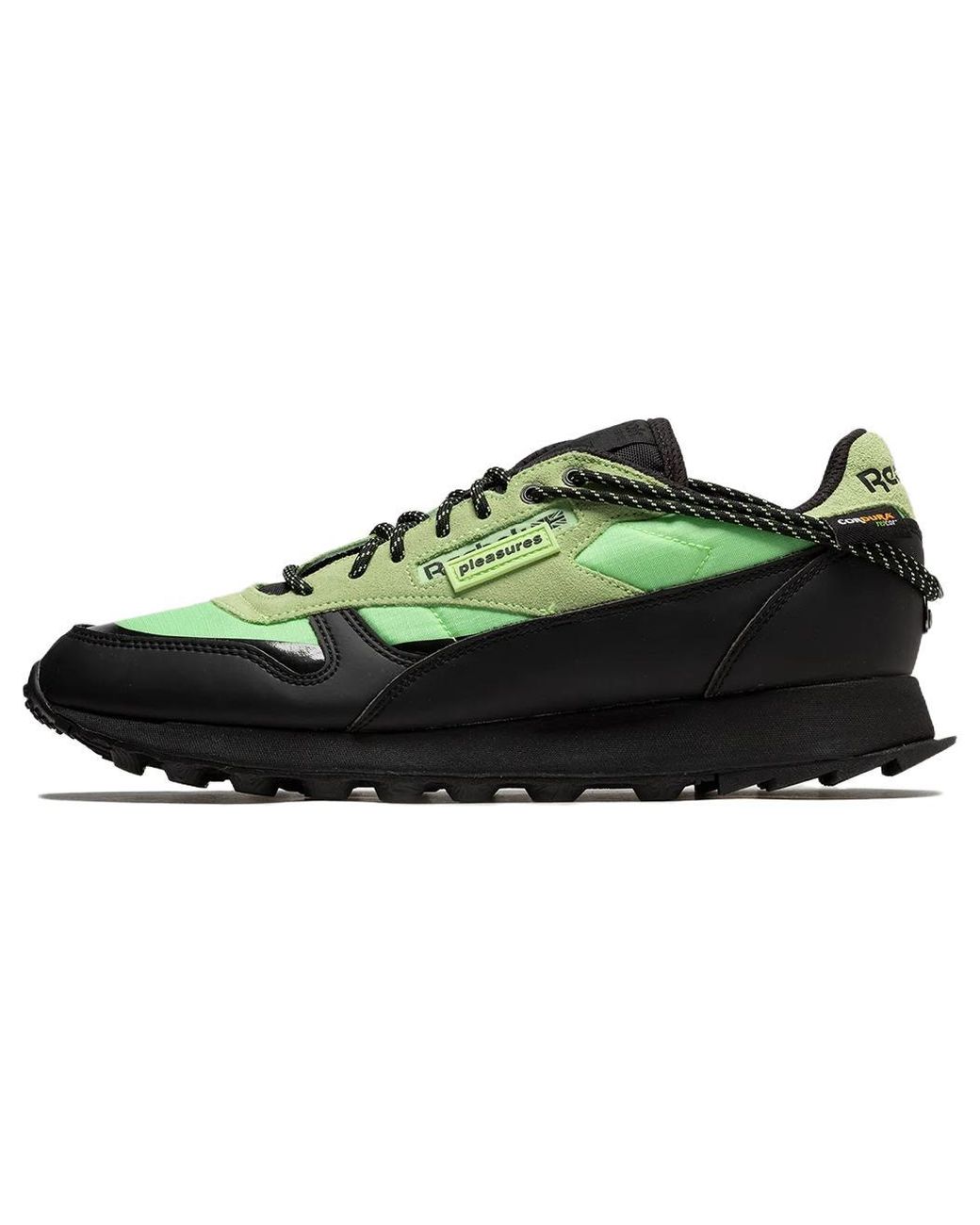 Reebok Green Classic Leather Trail X Pleasure 'Neon Mint' for men