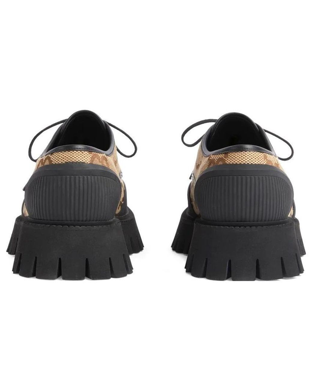 Gucci Brown (Wmns) Maxi Gg Lace-Up Shoes
