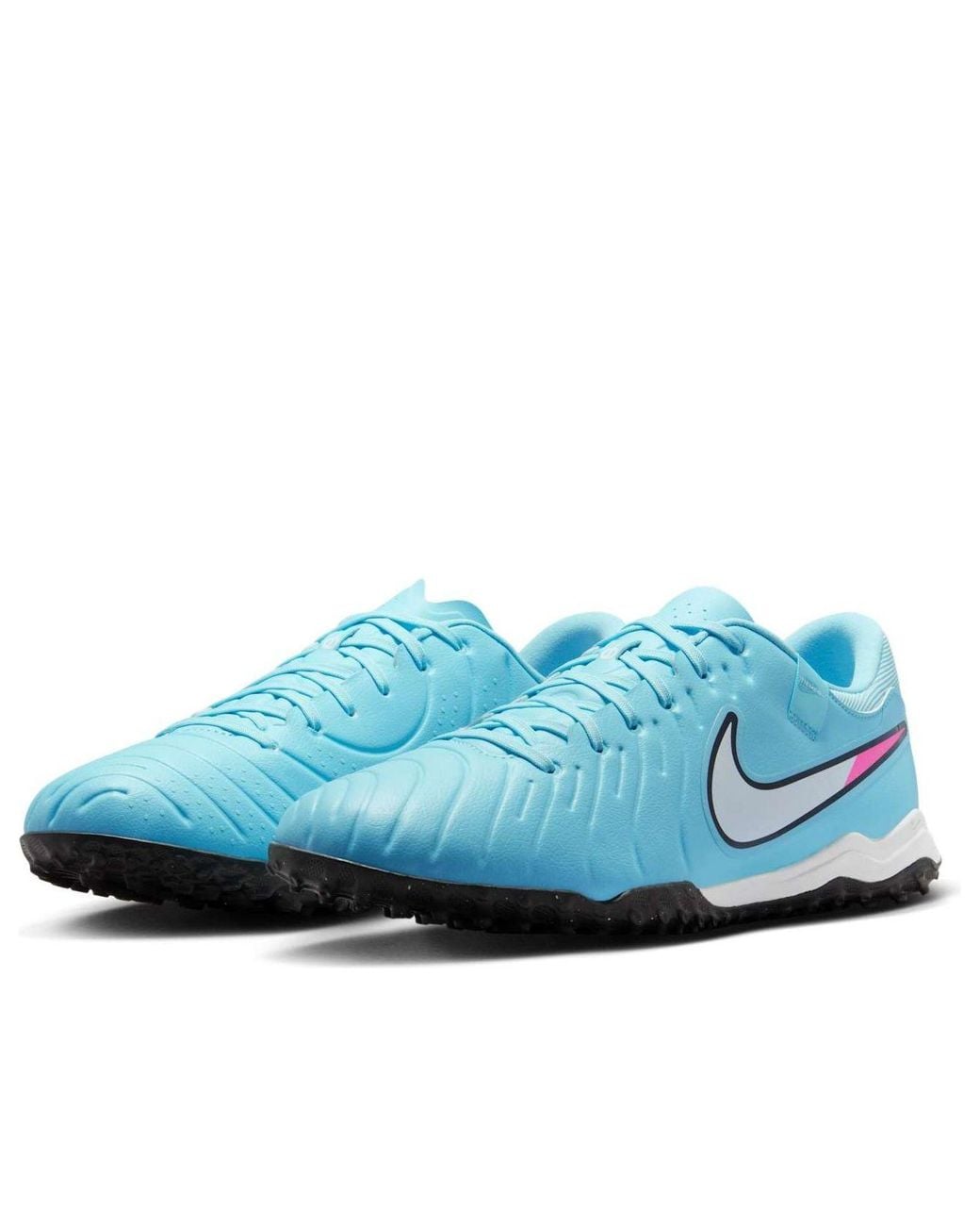 Nike Blue Tiempo Legend 10 Academy Turf Low-Top Football Shoes for men