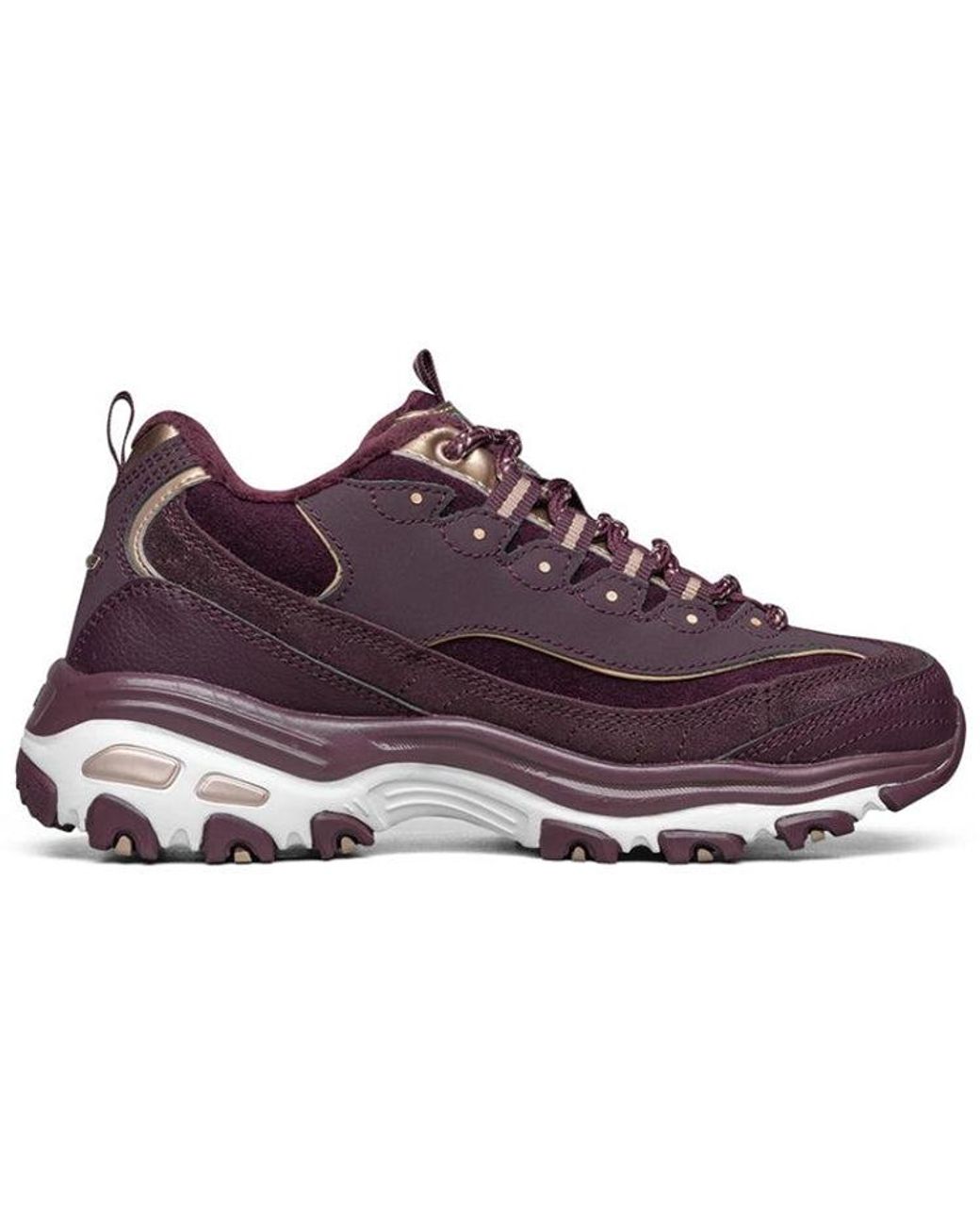 Skechers Purple (Wmns) D'Lites Running Shoes