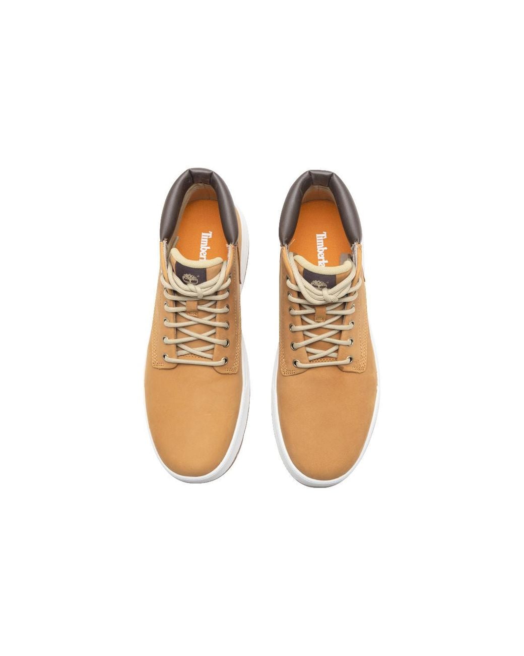 Timberland Brown Maple Grove Leather Chukka Boots 'Wheat' for men