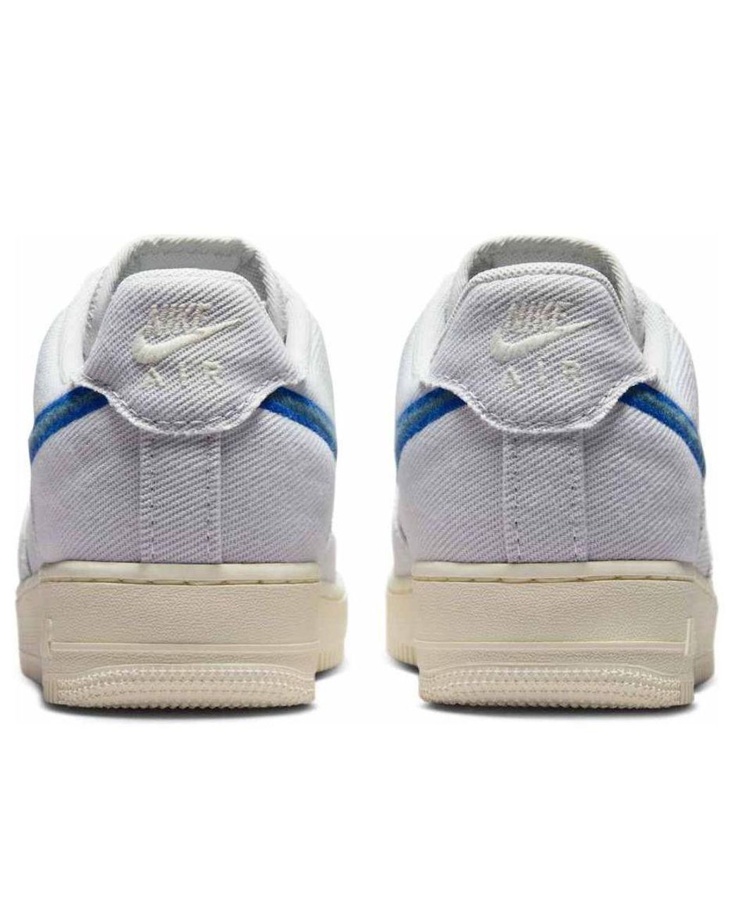 Nike Blue Air Force 1 Low Canvas 'Photon Dust Smokey' for men