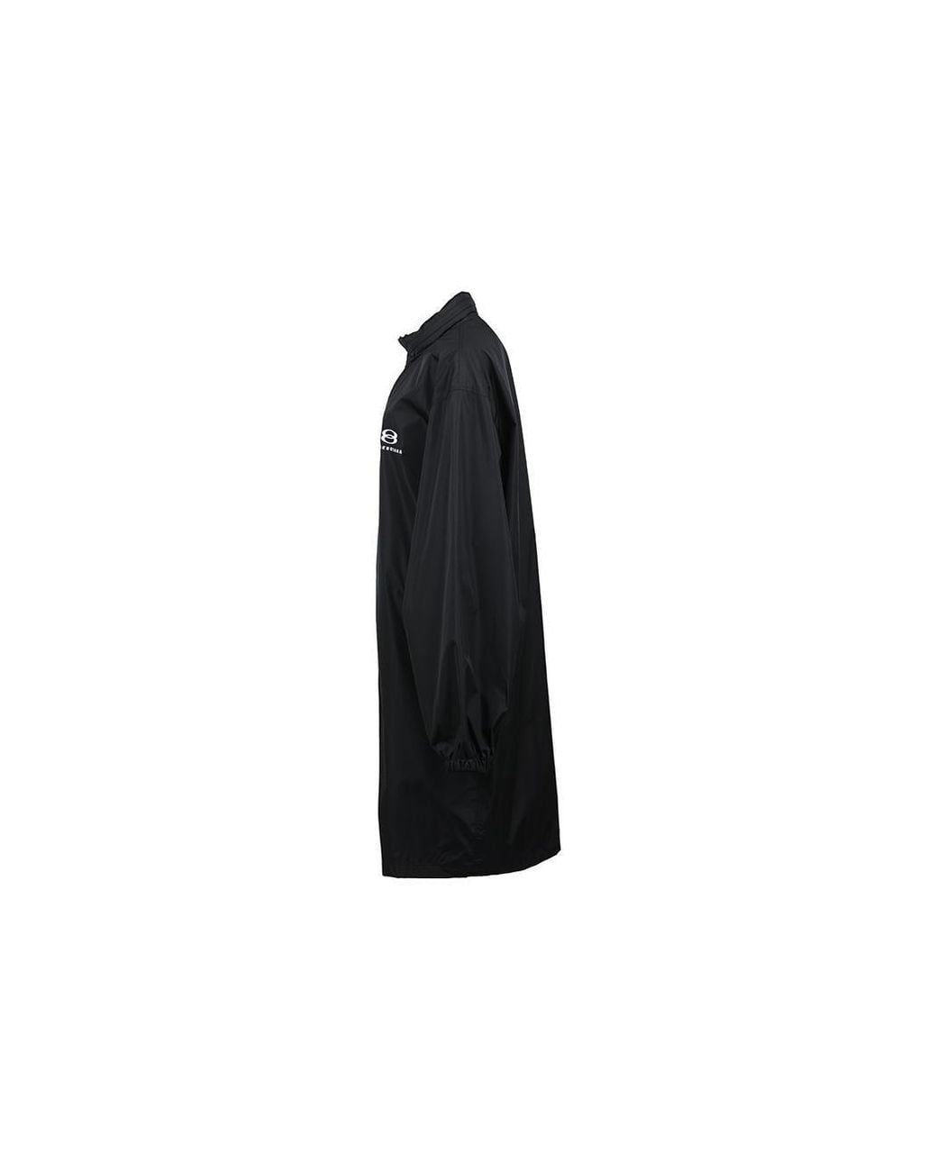 Balenciaga Blue Logo Intarsia Raincoat for men