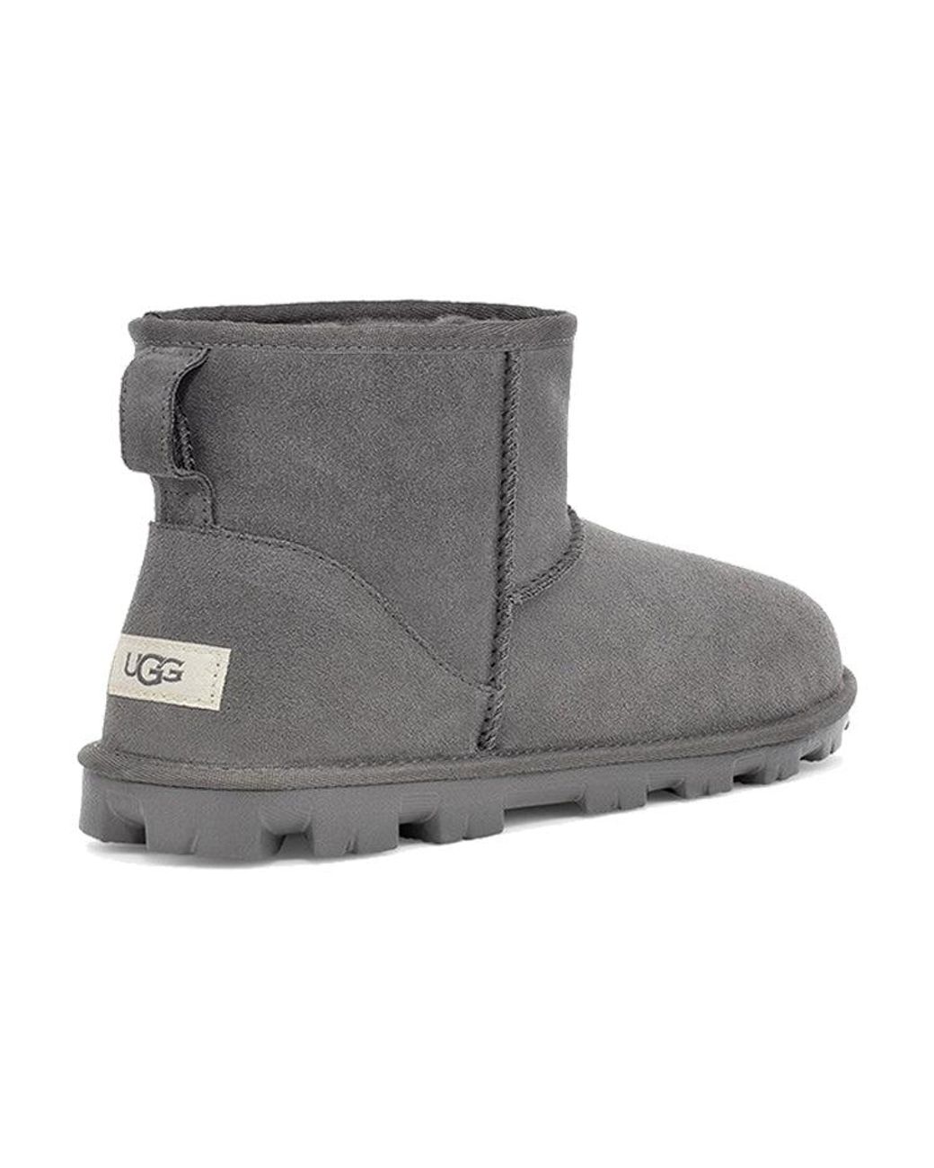 Ugg Gray (Wmns) Essential Mini Classic Fleece Lined