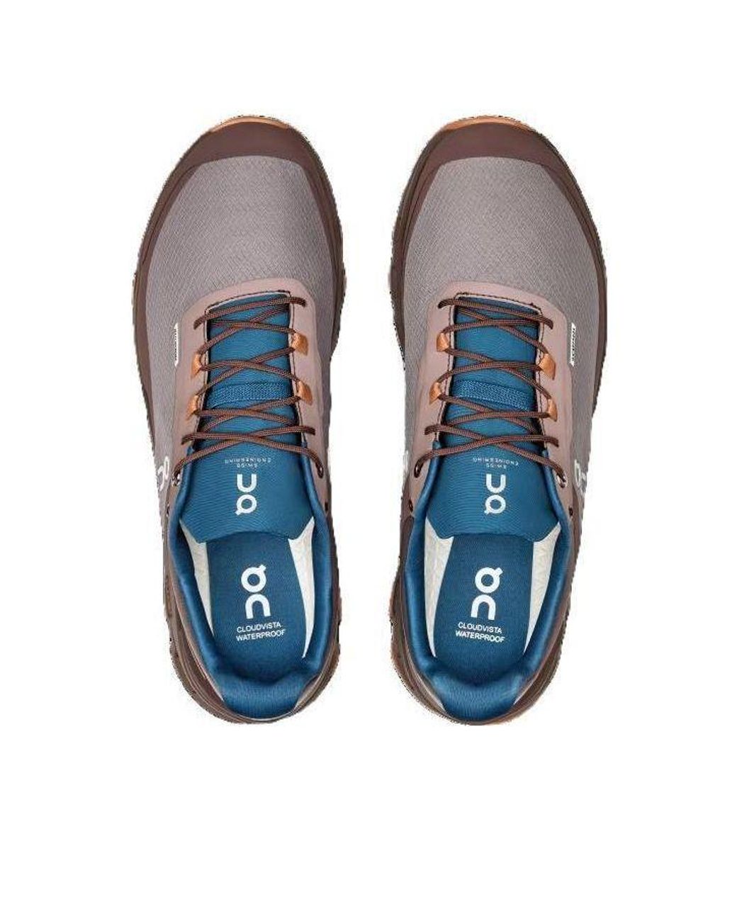 On Shoes Brown Cloudvista Waterproof 'Zinc Grape' for men