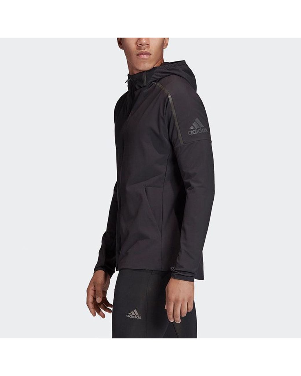 Adidas Blue Z.N.E. Jacket Running Sports Hooded Jacket for men