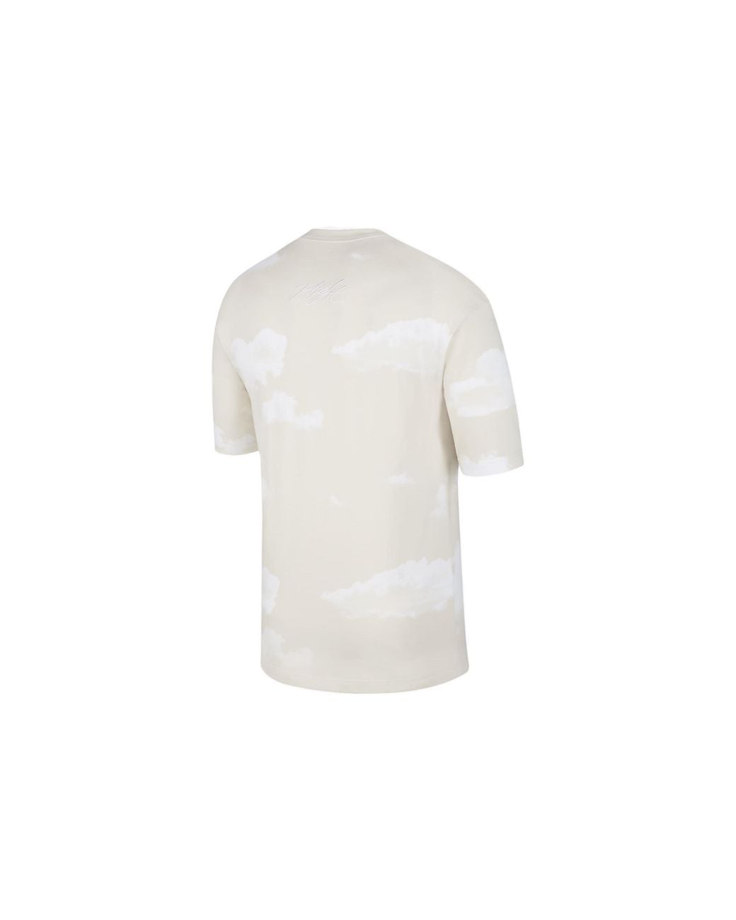 Nike White Casual Printing Round Neck Pullover Short Sleeve Sail T-Shirt for men