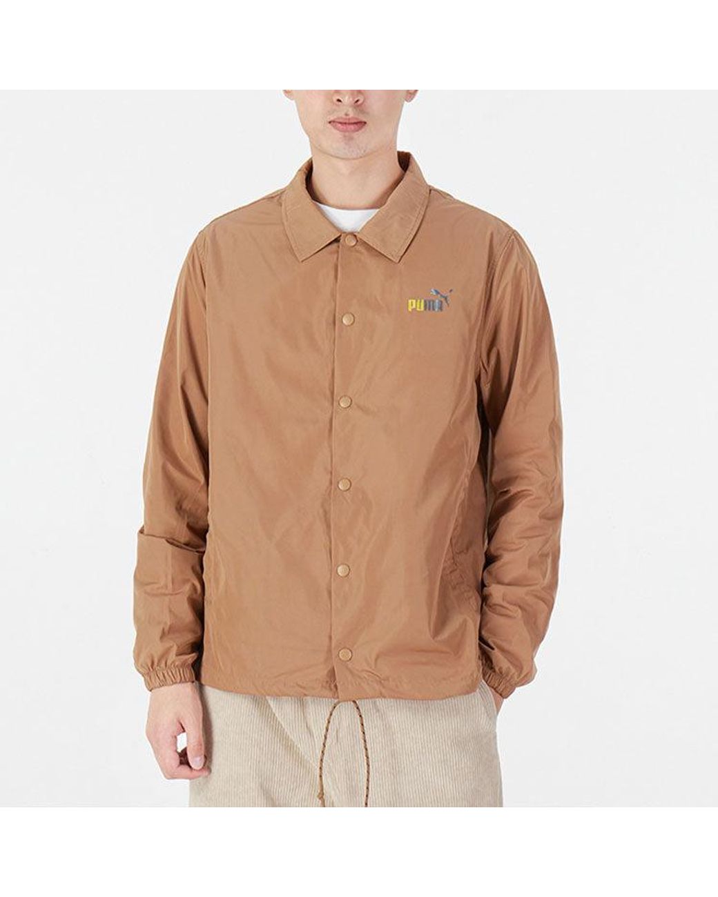 PUMA Brown Skb Logo Printing Jacket