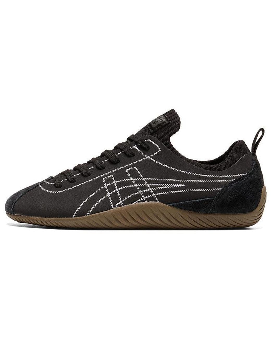 Onitsuka Tiger Black Sclaw Shoes 'Dark Gum' for men