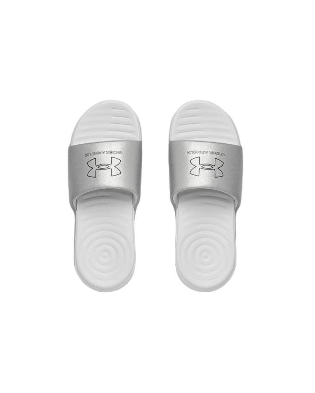 Under Armour White Ansa Le Slipper for men