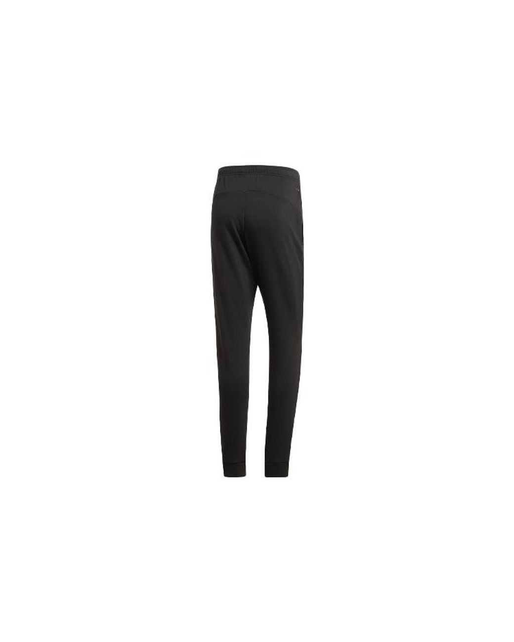 Adidas Black Athleisure Casual Sports Knit Long Pants for men