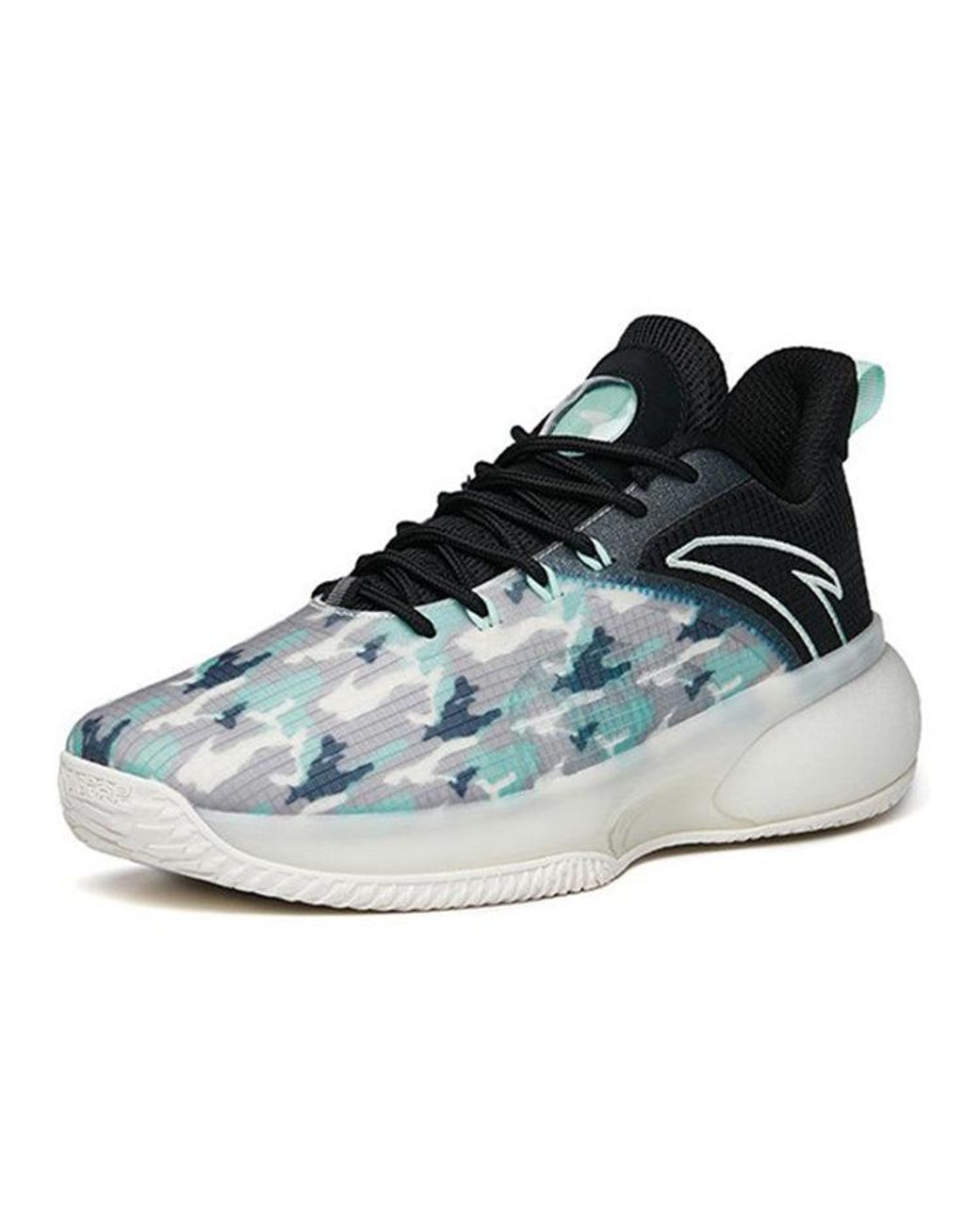 Anta Blue Cement Bubble Basketball Shoes for men