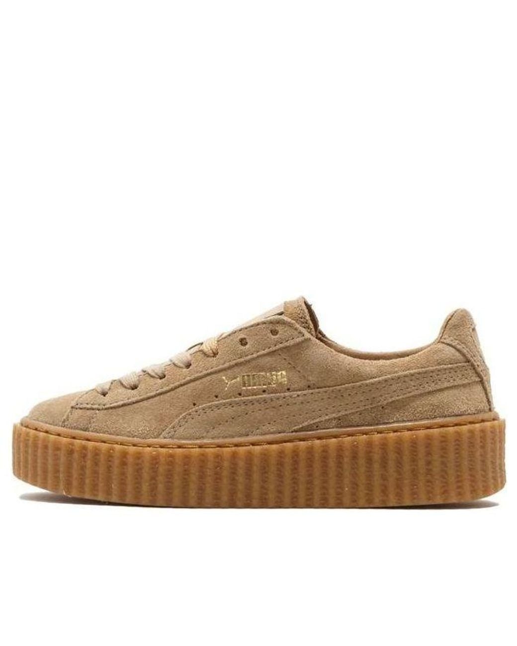 PUMA Brown (Wmns) Fenty X Suede Creeper 'Oatmeal'
