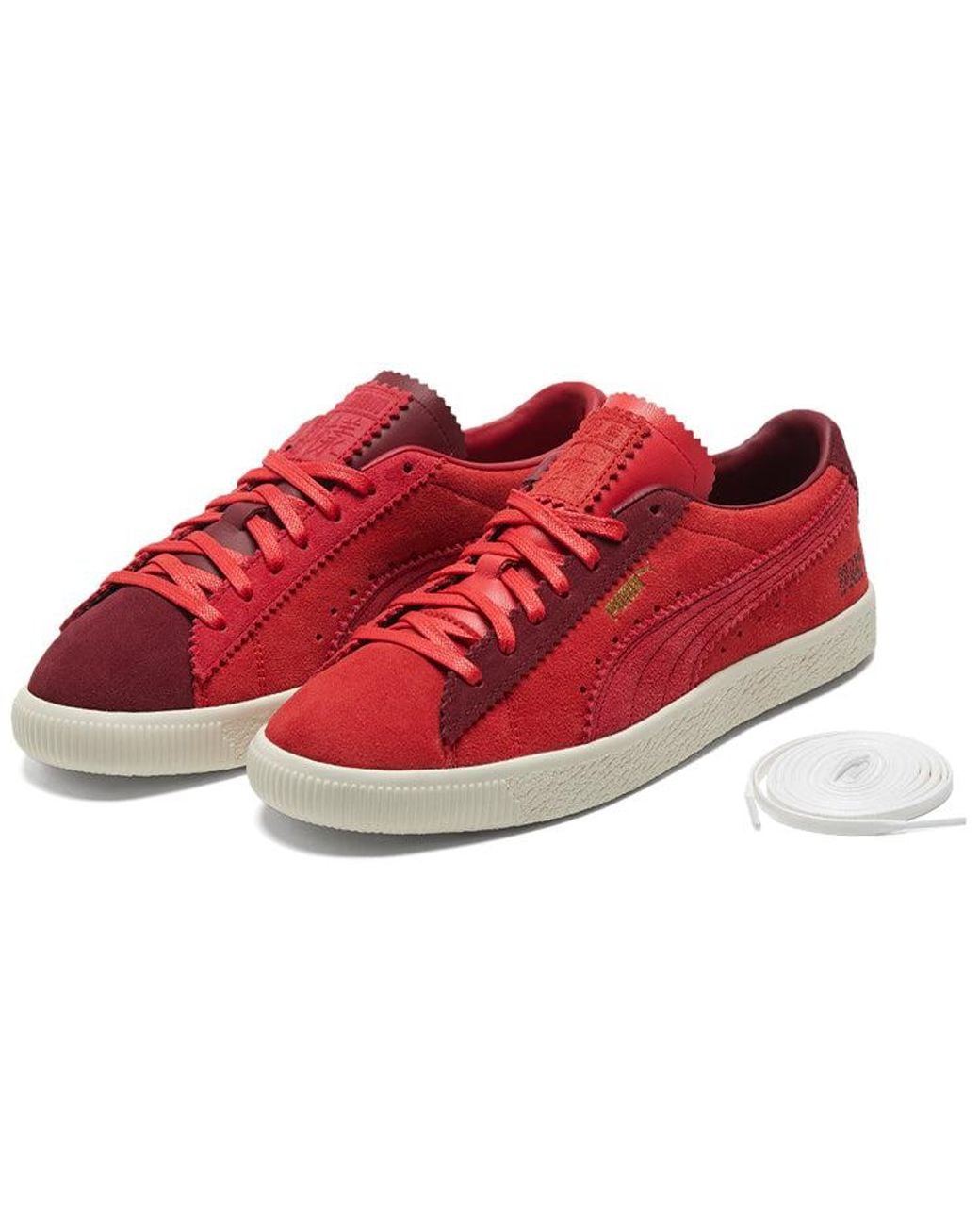 PUMA Red Michael Lau X Suede Vtg 'Poppy' for men