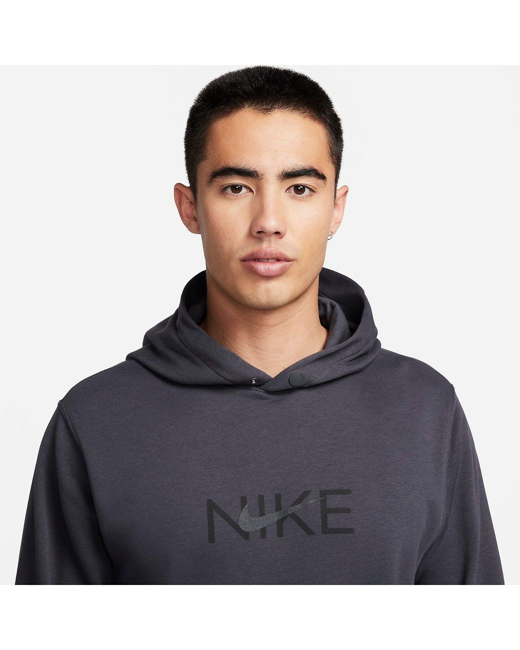 Nike Gray Sportswear French Terry Pullover Hoodie 'Anthracite' Fz4765-060 for men
