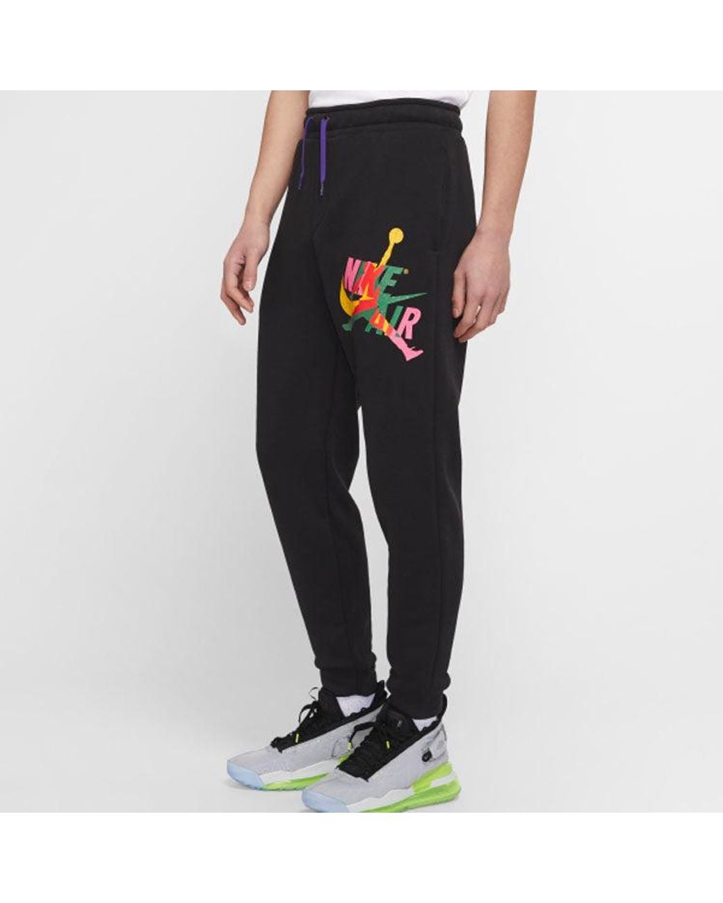 Nike Black Fleece Lined Casual Sports Pants for men
