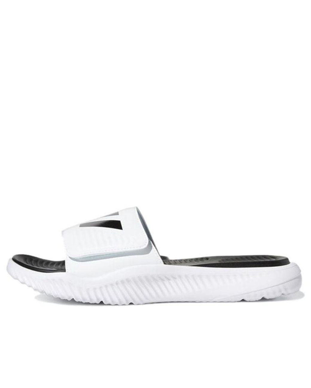 Adidas White Alphabounce Slide for men