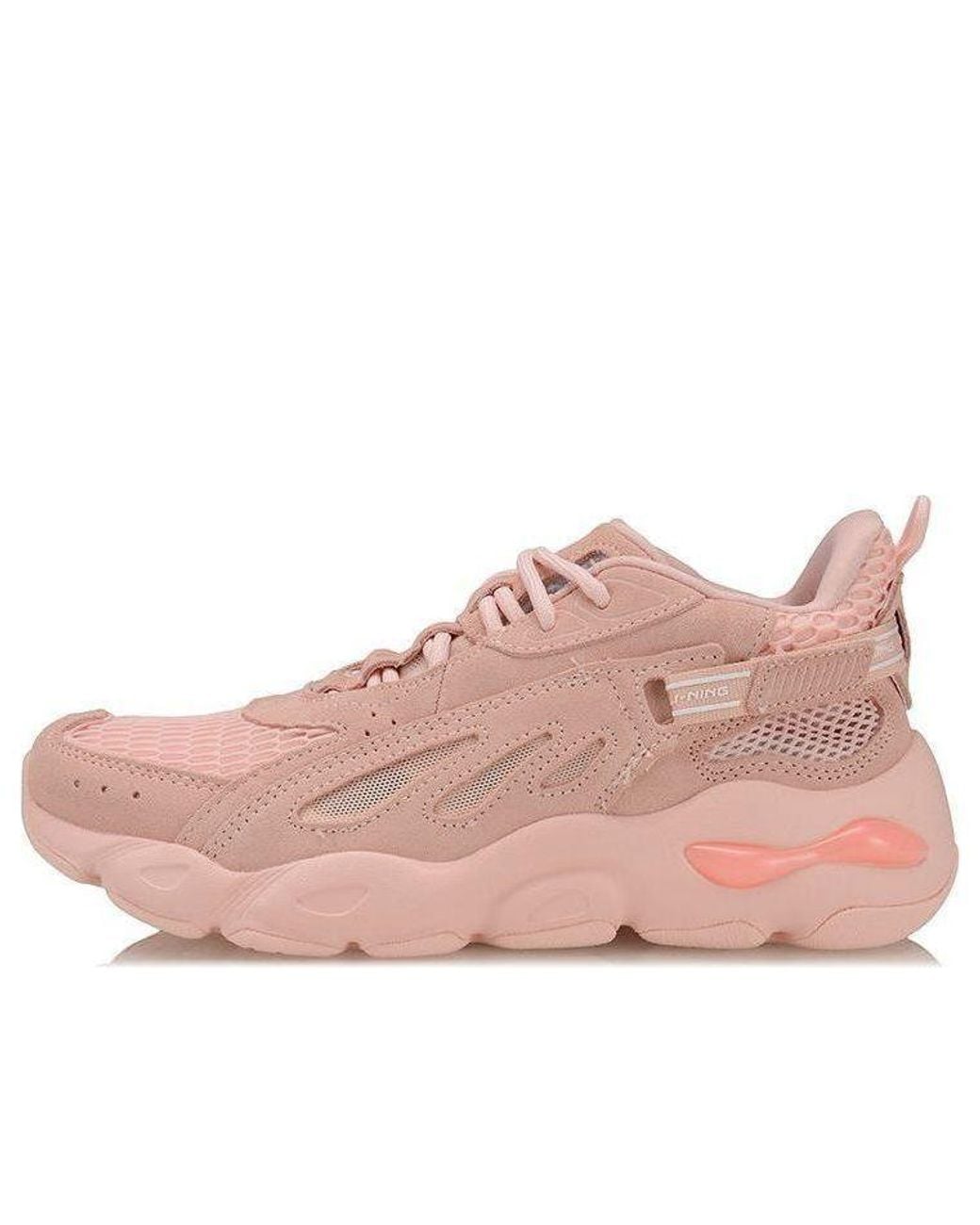 Li-ning Pink (Wmns) New York Fashion Week Breathable Lightweight Casual Dad Shoes