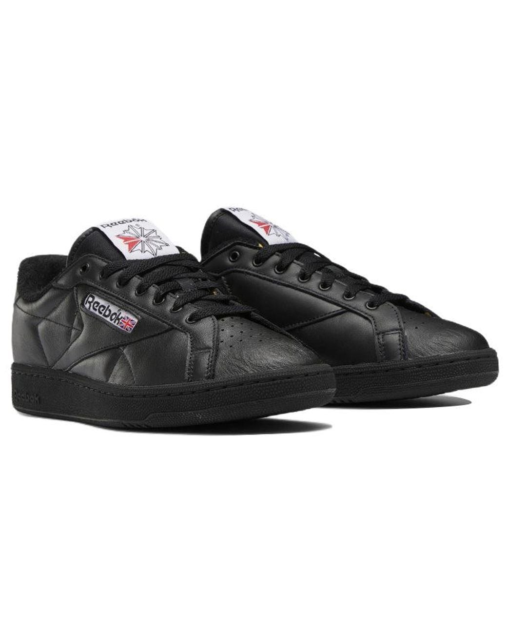 Reebok Black Club C Grounds Low Tops Casual Skateboarding Shoes