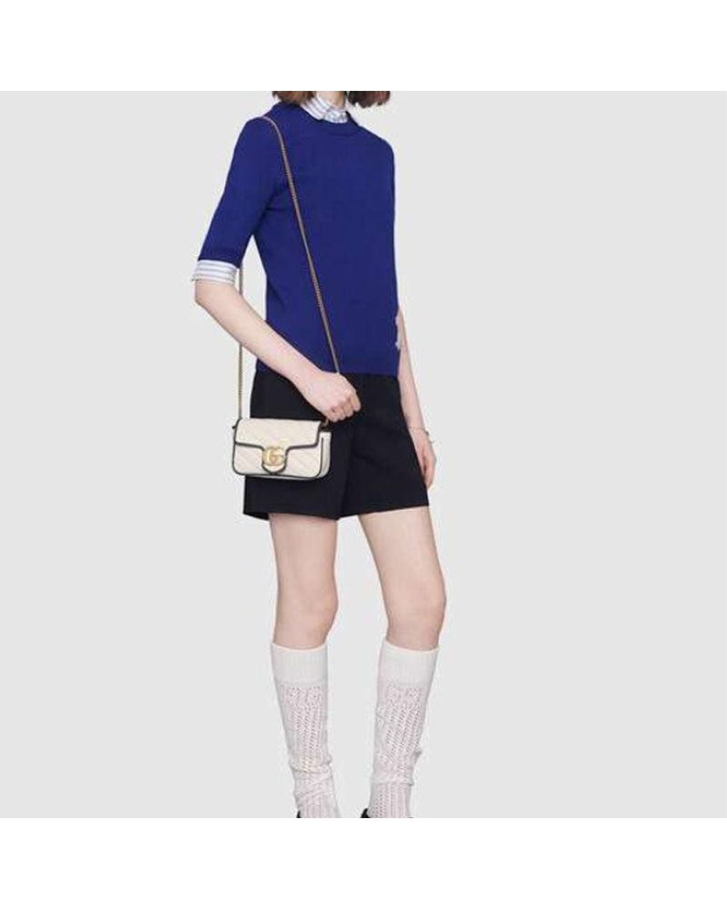 Gucci Natural (Wmns) Marmont Series Shoulder Bag Mini