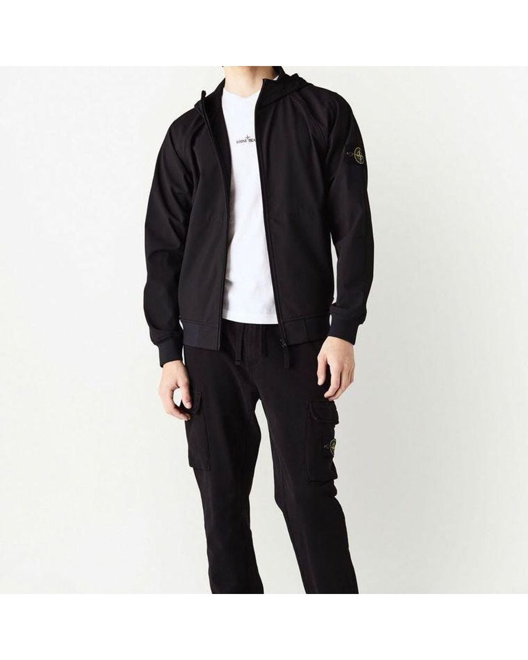 Stone Island Gray Light Soft Shell Jacket for men