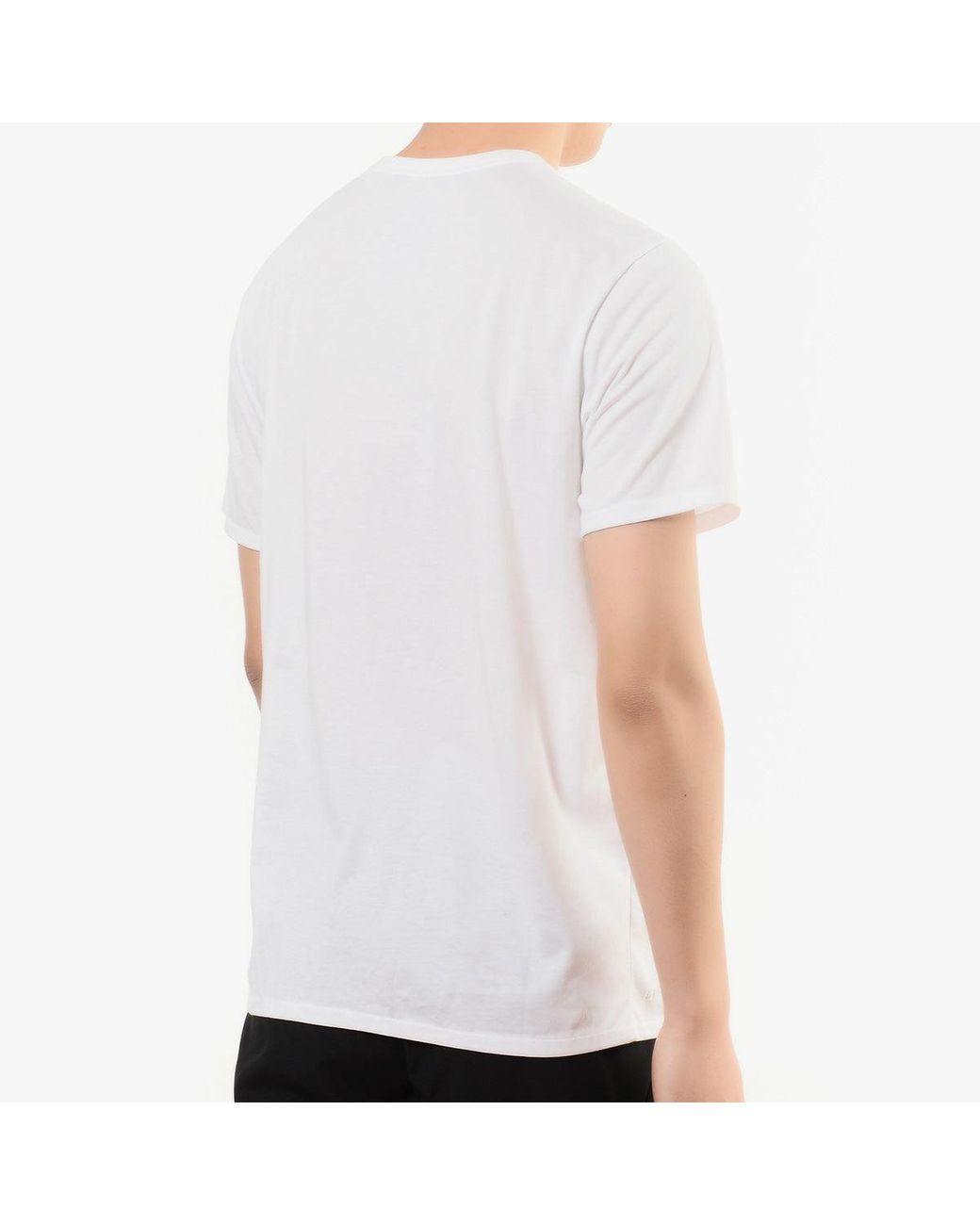 Nike Chinese Character Alphabet Printing Sports Round Neck Short Sleeve White T-shirt for men