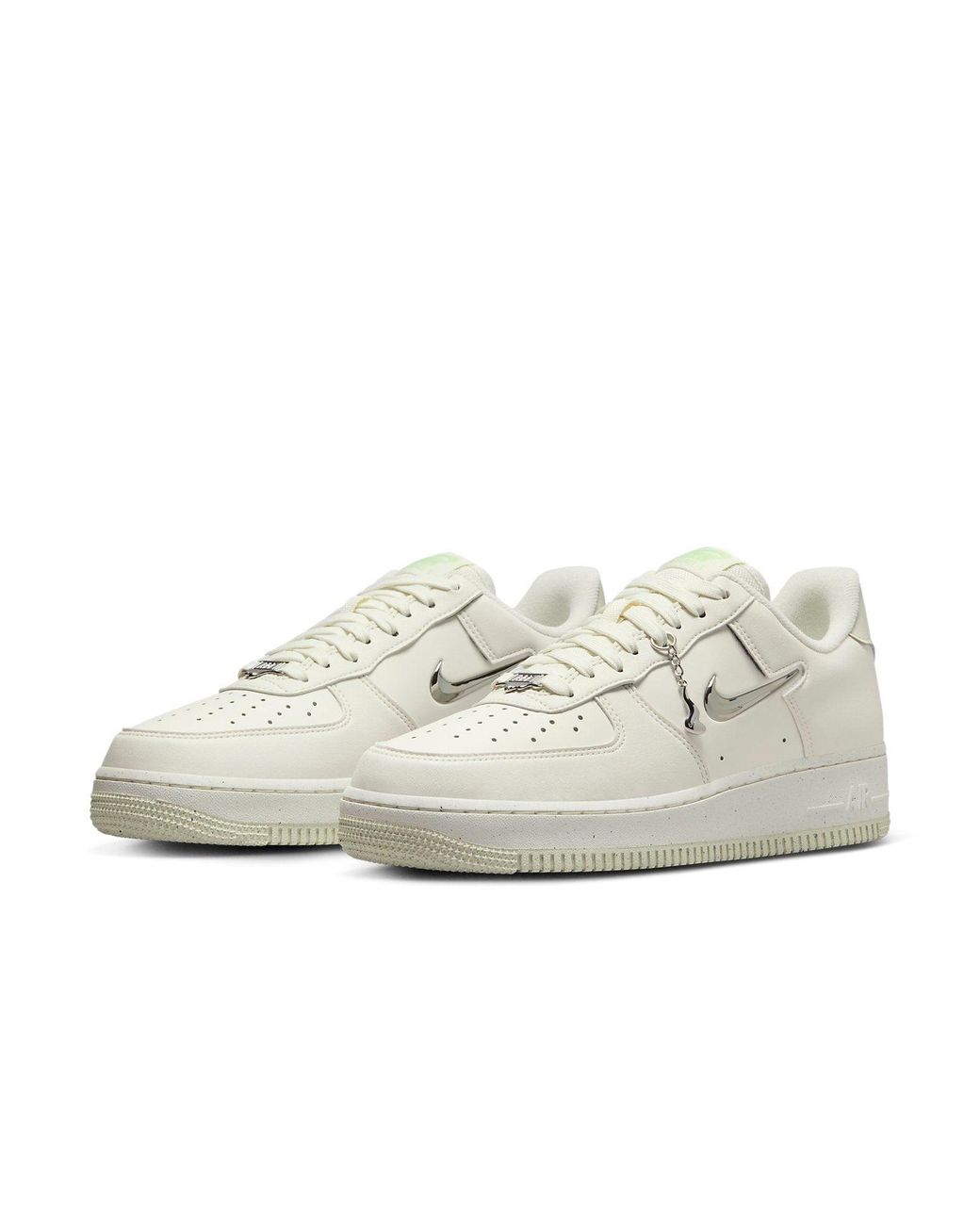Nike White (Wmns) Air Force 1 '07 Se Next Nature 'Sail Liquid Metal'