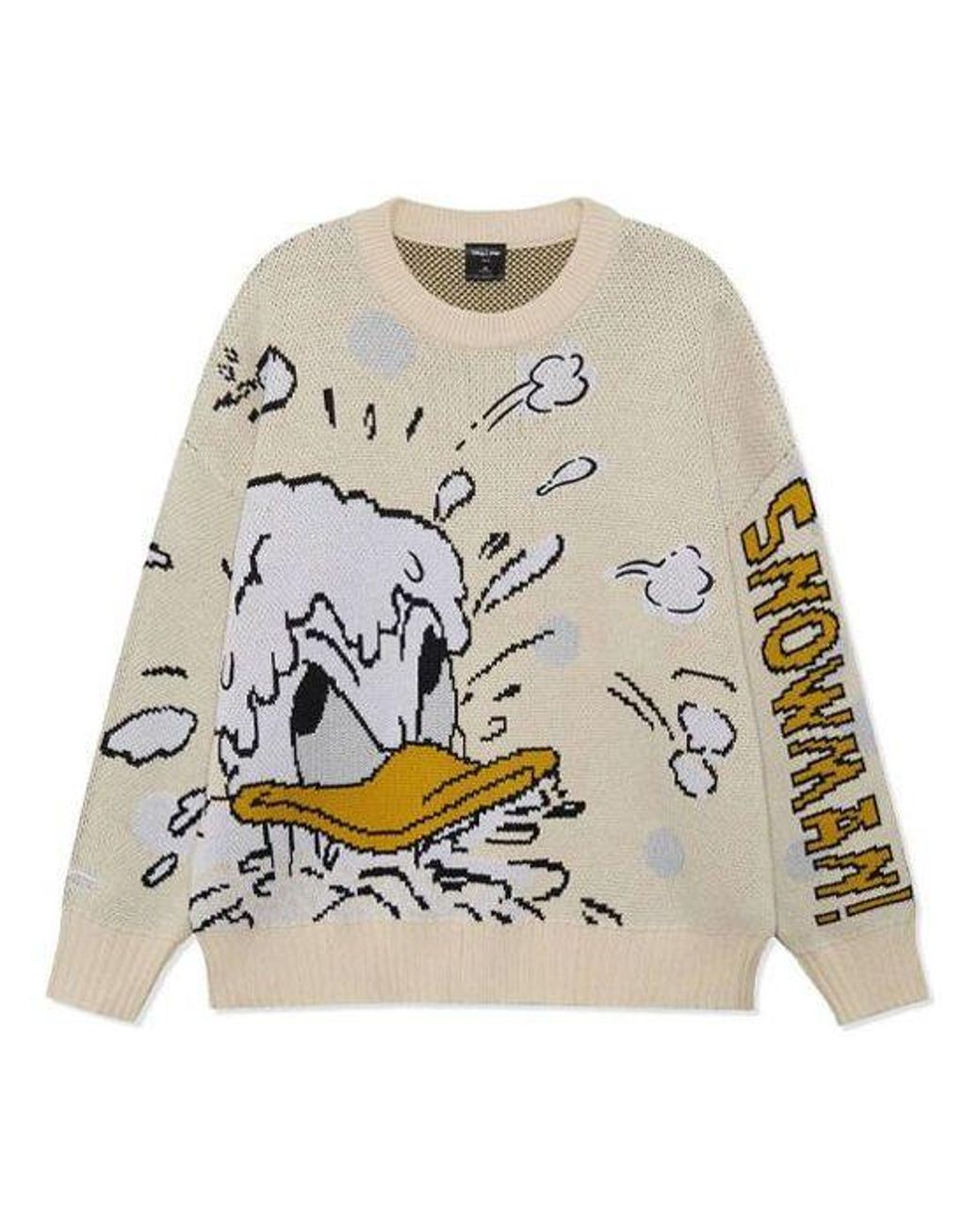 Li-ning Gray X Disney Graphic Crew Neck Sweater for men