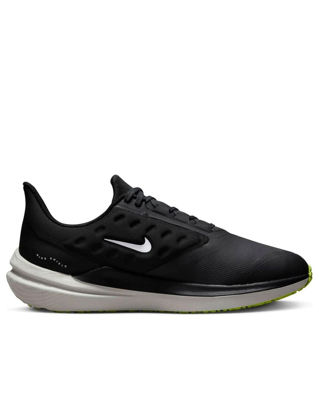 Nike Black Winflo 9 Shield Weatherised Road Running Shoes for men