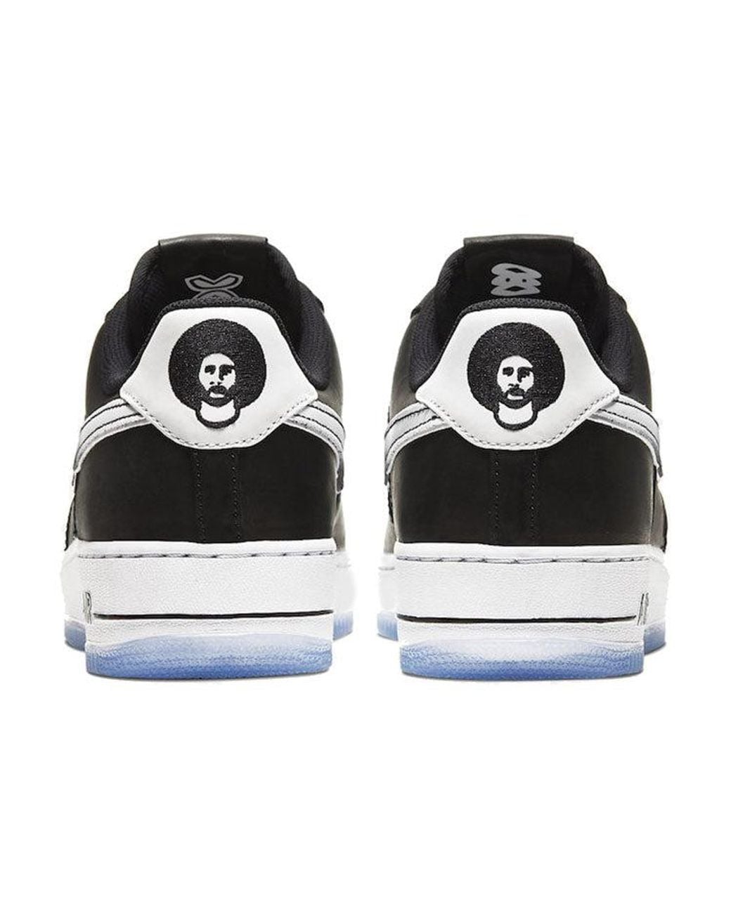 Nike Black Air Force 1 '07 'Embroidered Swoosh for men