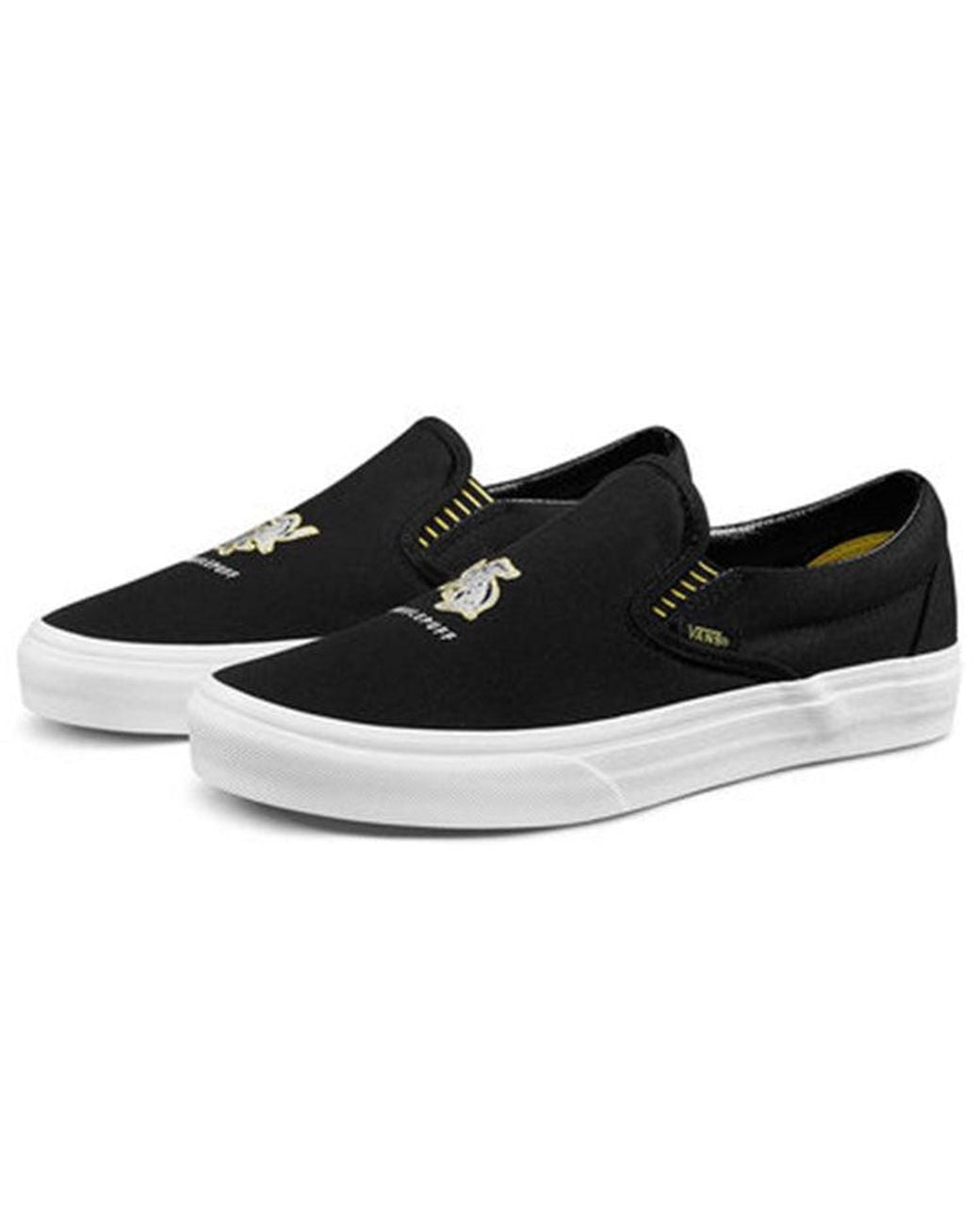 Vans Black Harry Potter X Classic Slip-On 'Hufflepuff' for men