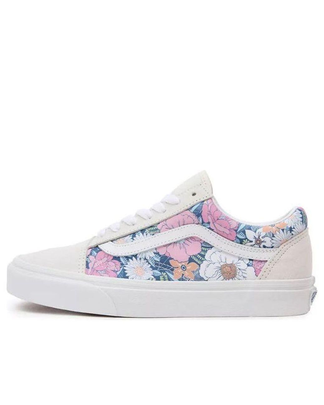 Vans Blue Retro Floral Old Skool for men