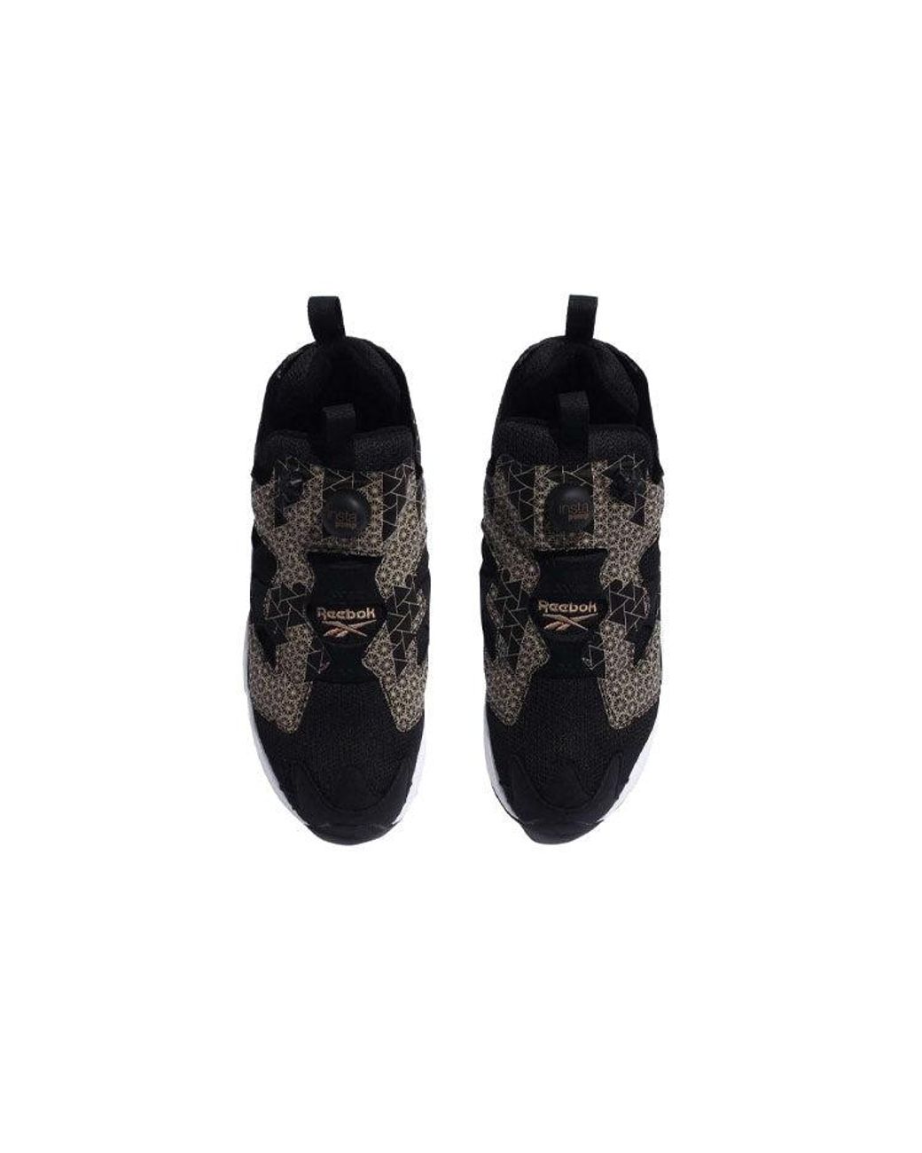Reebok Black Instapump Fury Running Shoes for men