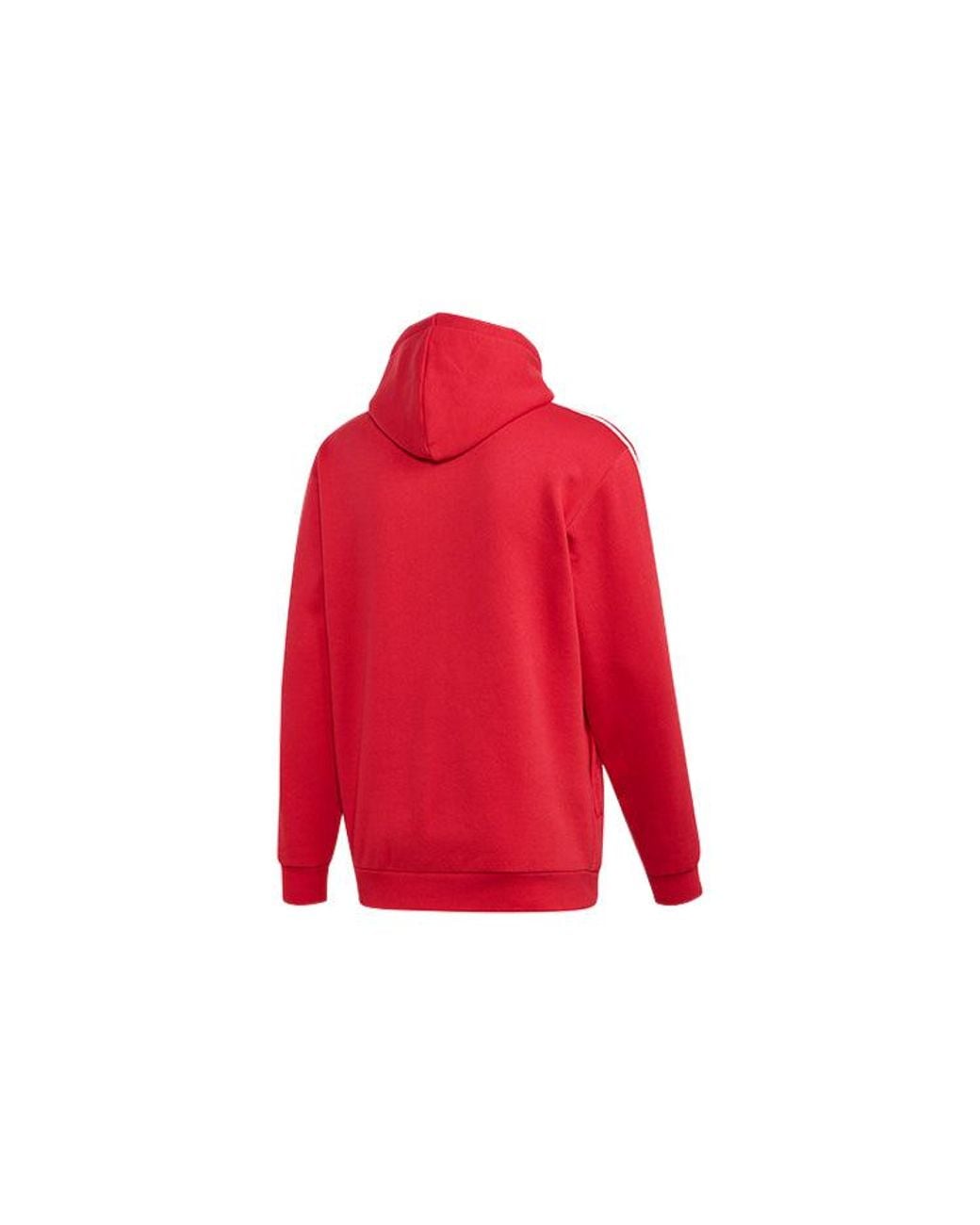 Adidas Red Originals Half Zipper Pullover Hooded Fleece Lined Stay Warm for men