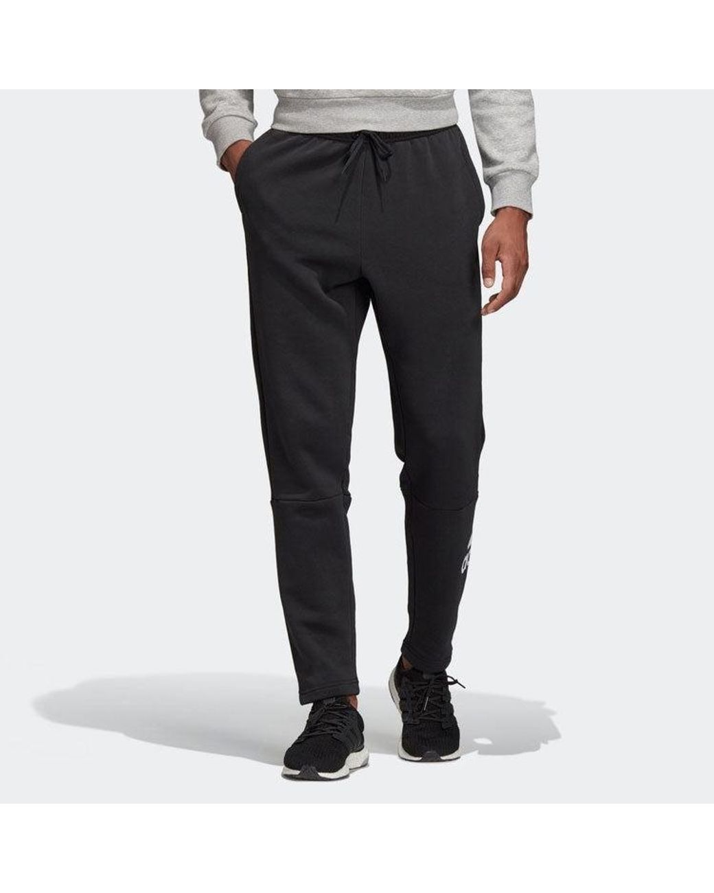 Adidas Black Mh Bos Pnt Fl Sports Trouser for men