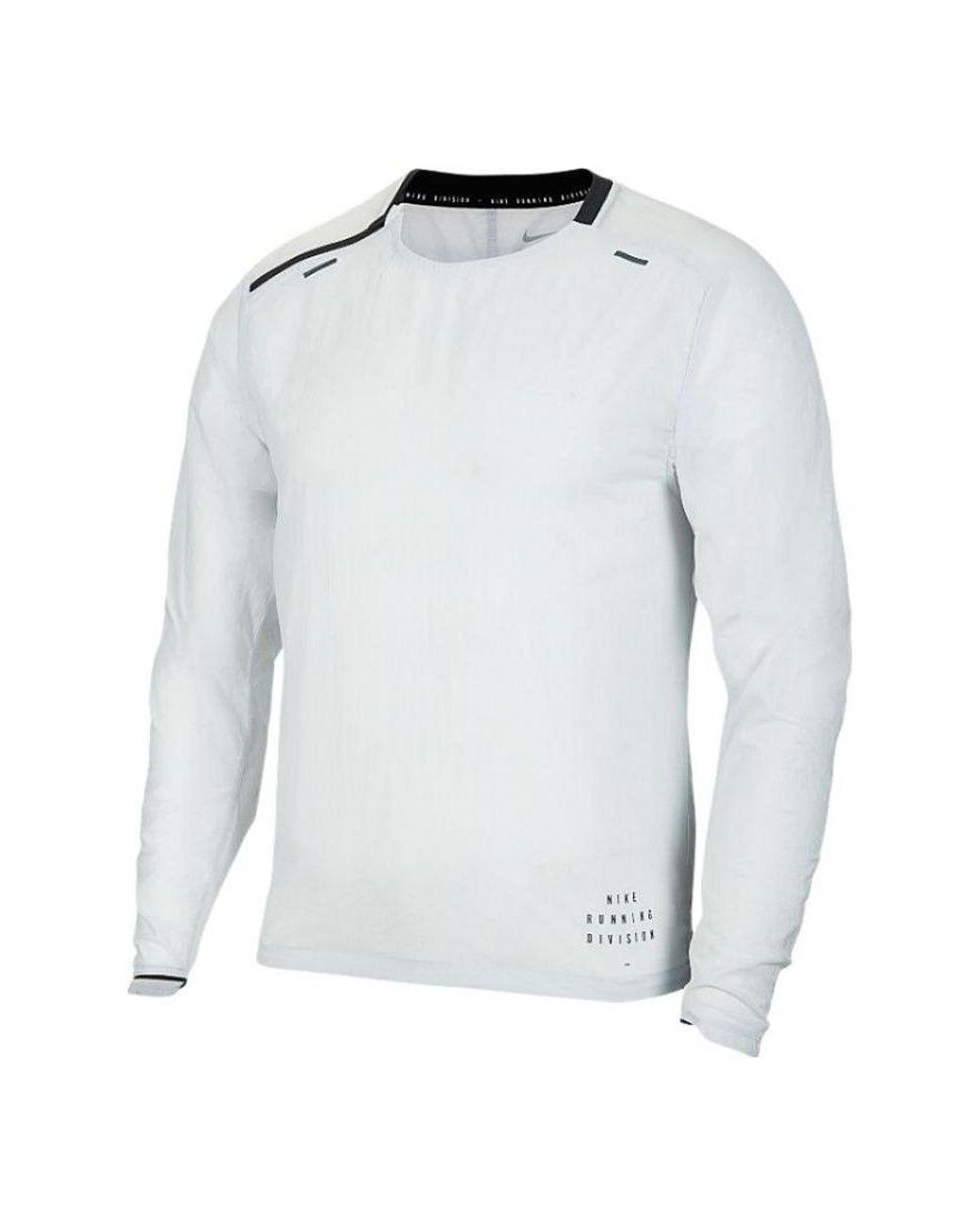 Nike Blue Run Division Midlayer Woven Running Tops for men