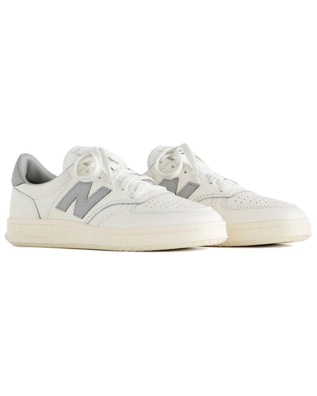 New Balance White Aim Leon Dore X T500 for men