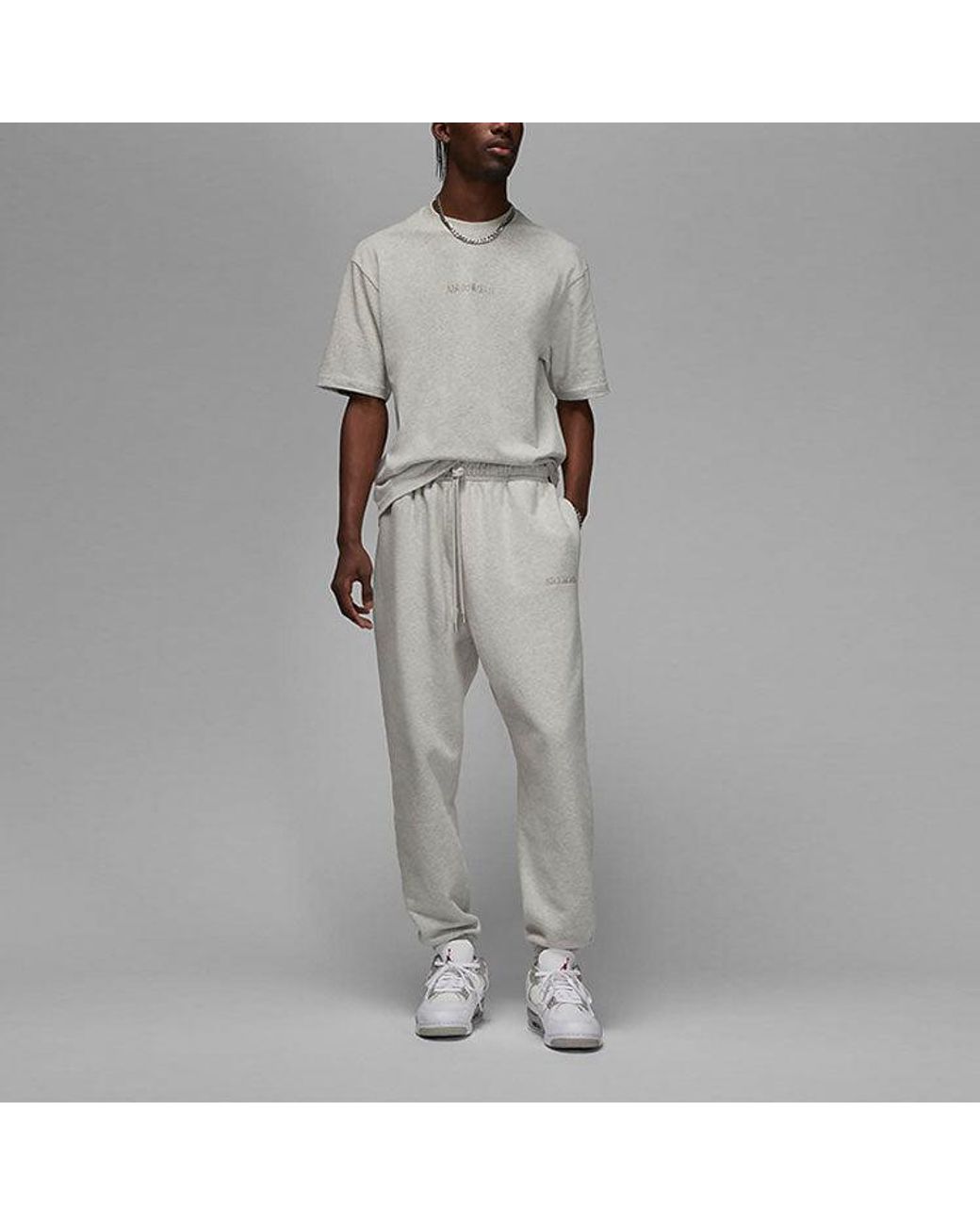 Nike Gray Nike Jordan Wordmark Tee for men