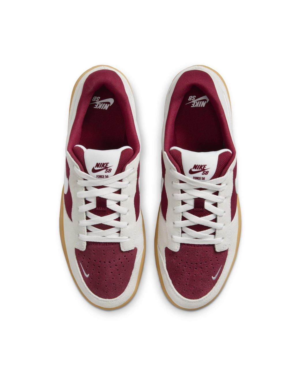 Nike Red Sb Force 58 Gum' for men