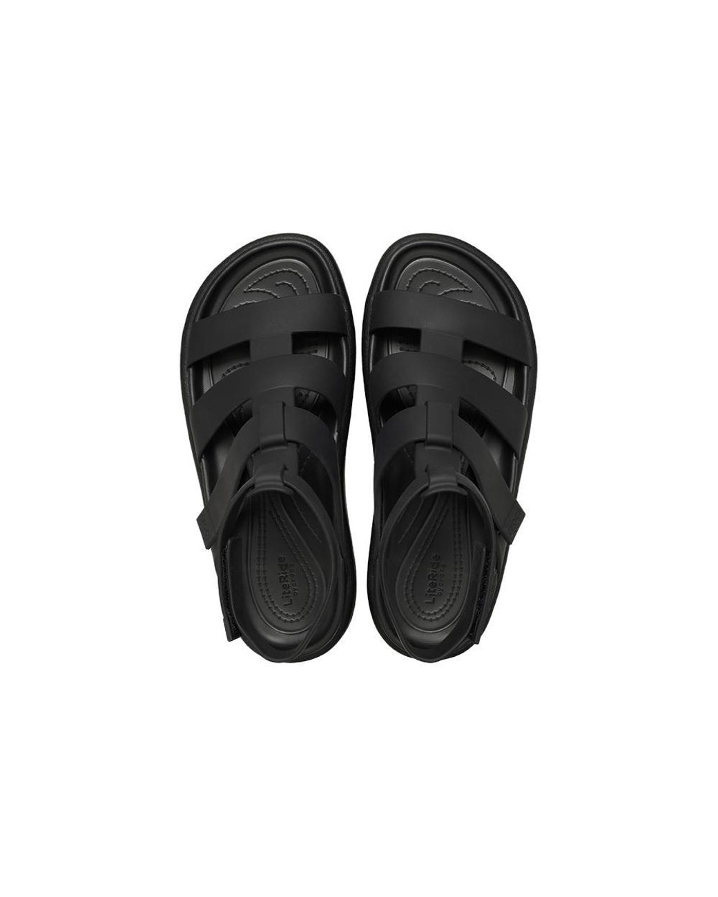 CROCSTM Black (Wmns) Brooklyn Luxe Gladiator Sandals