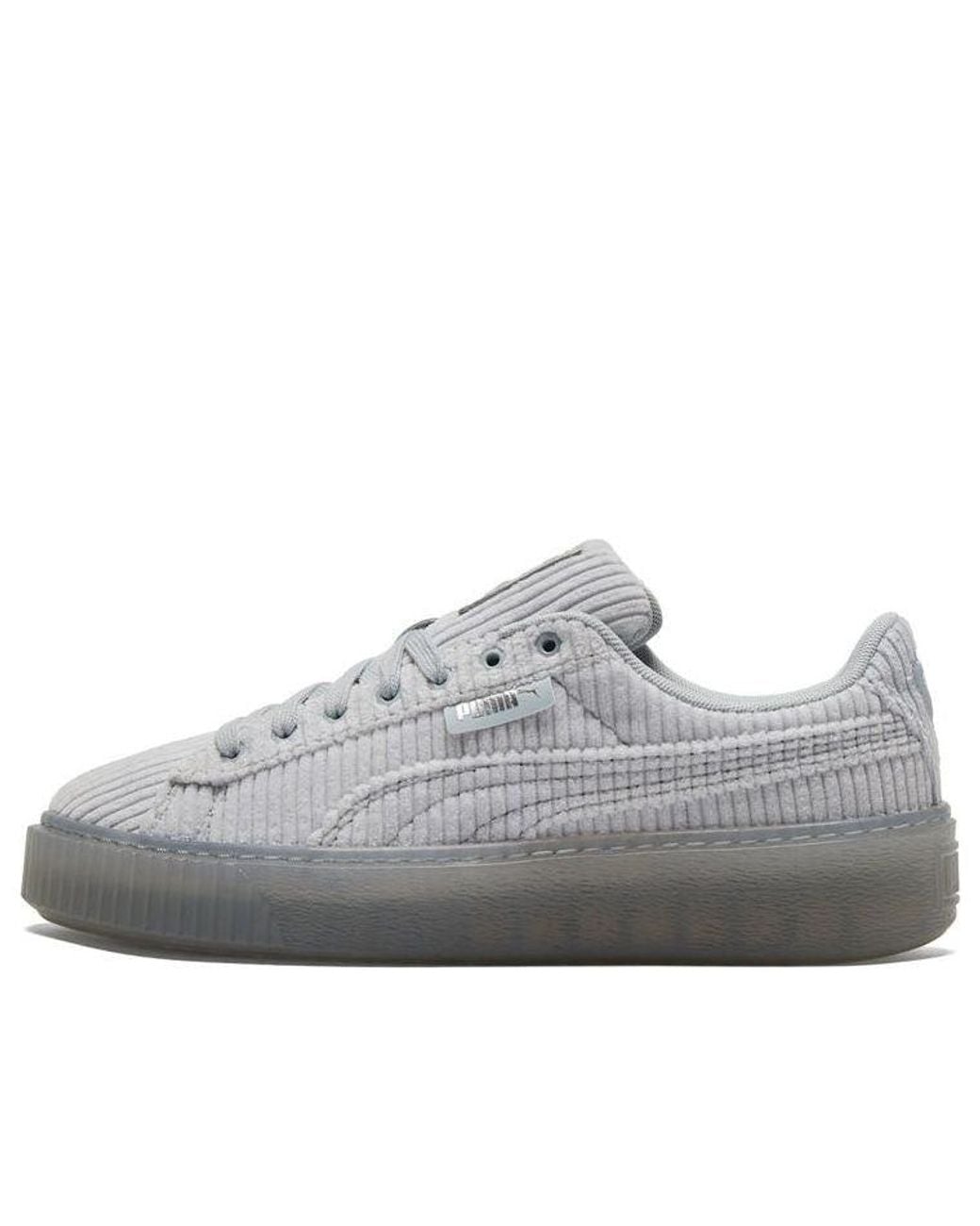 PUMA Gray (Wmns) Basket Platform Strap