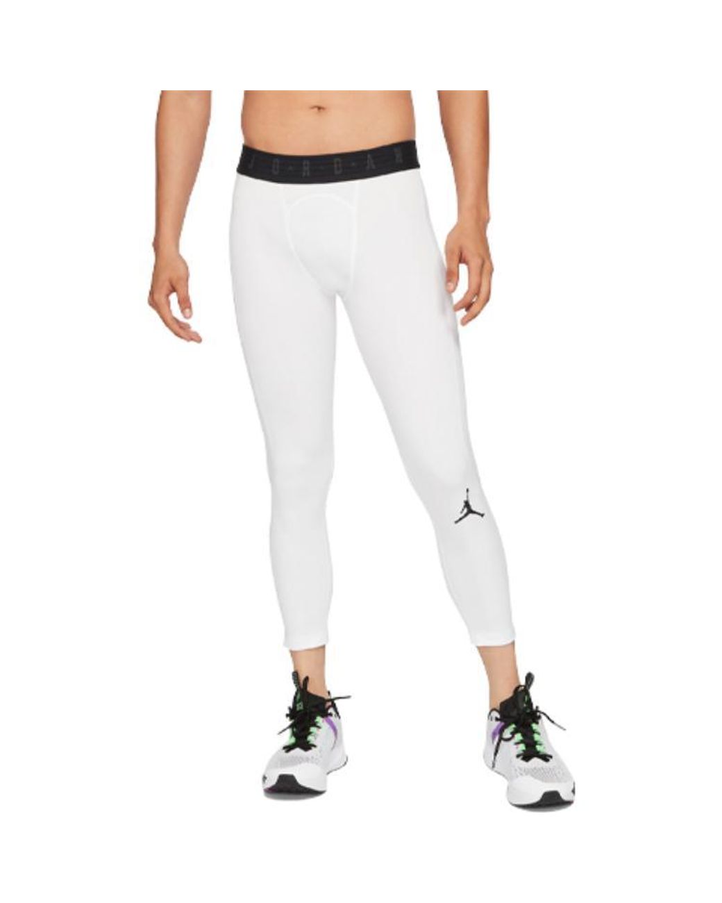 Nike White Dri-Fit 3/4-Length Tights for men