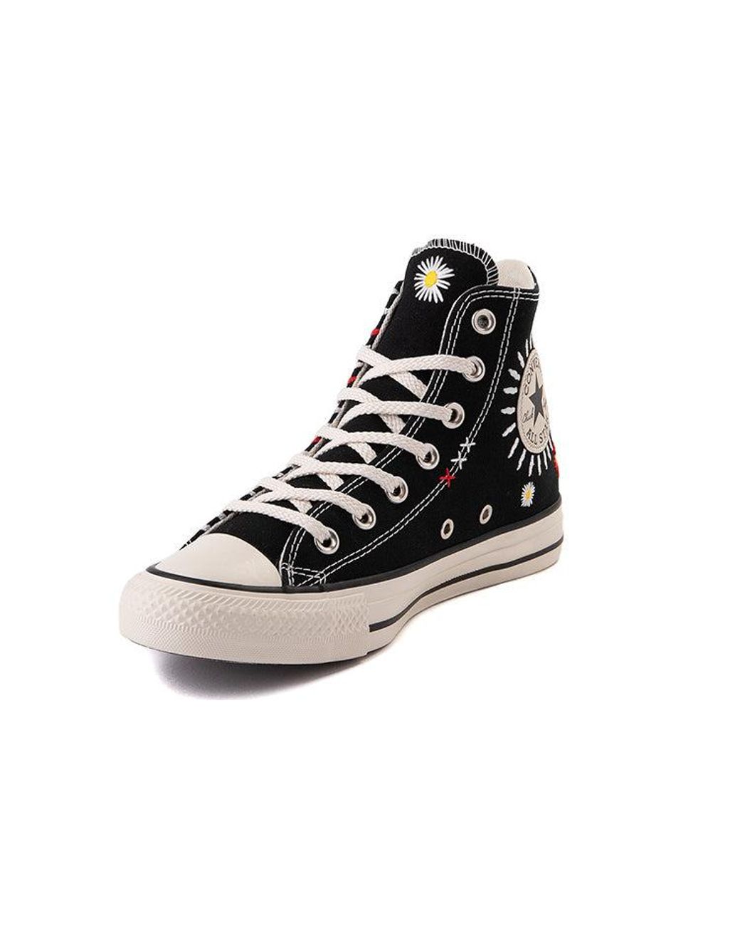 Converse Black (Wmns) Chuck Taylor All Star High 'Daisy Embroidery