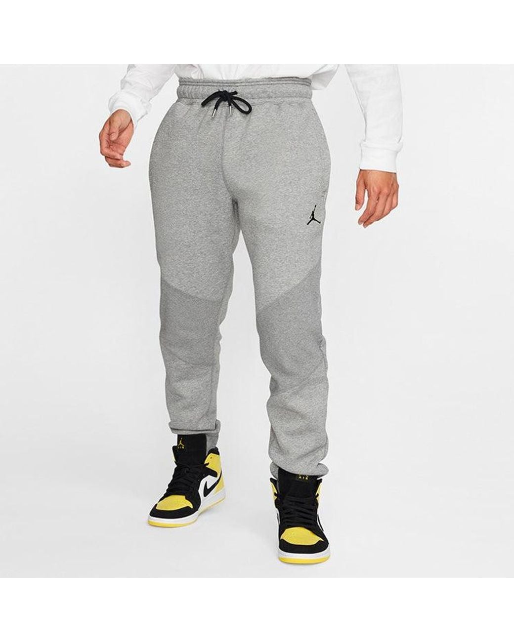 Nike Gray Fleece Casual Bundle Feet Sports Long Pants for men