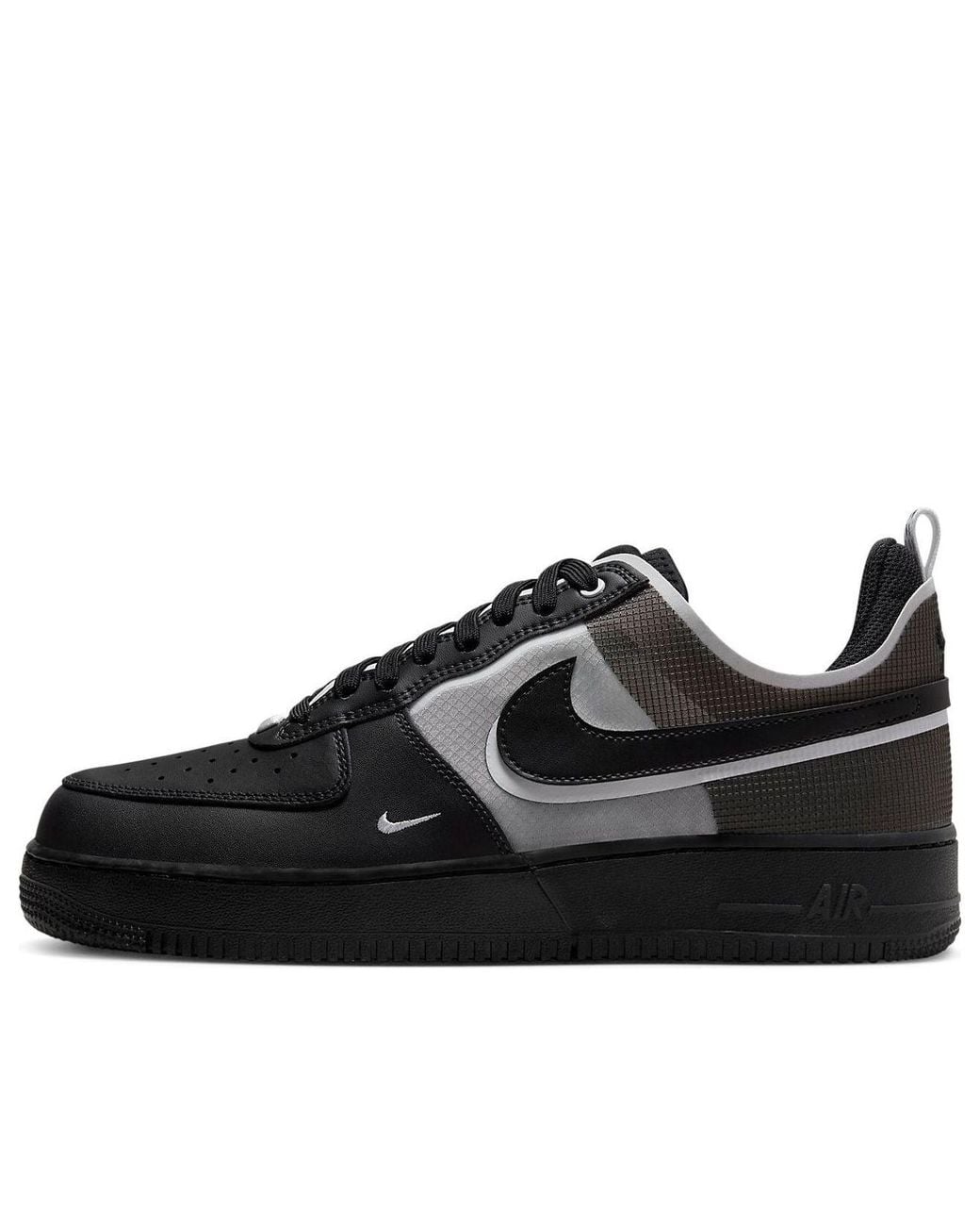 Nike Black Air Force 1 React Dm0573-002 Sneaker Lifestyle Shoes for men