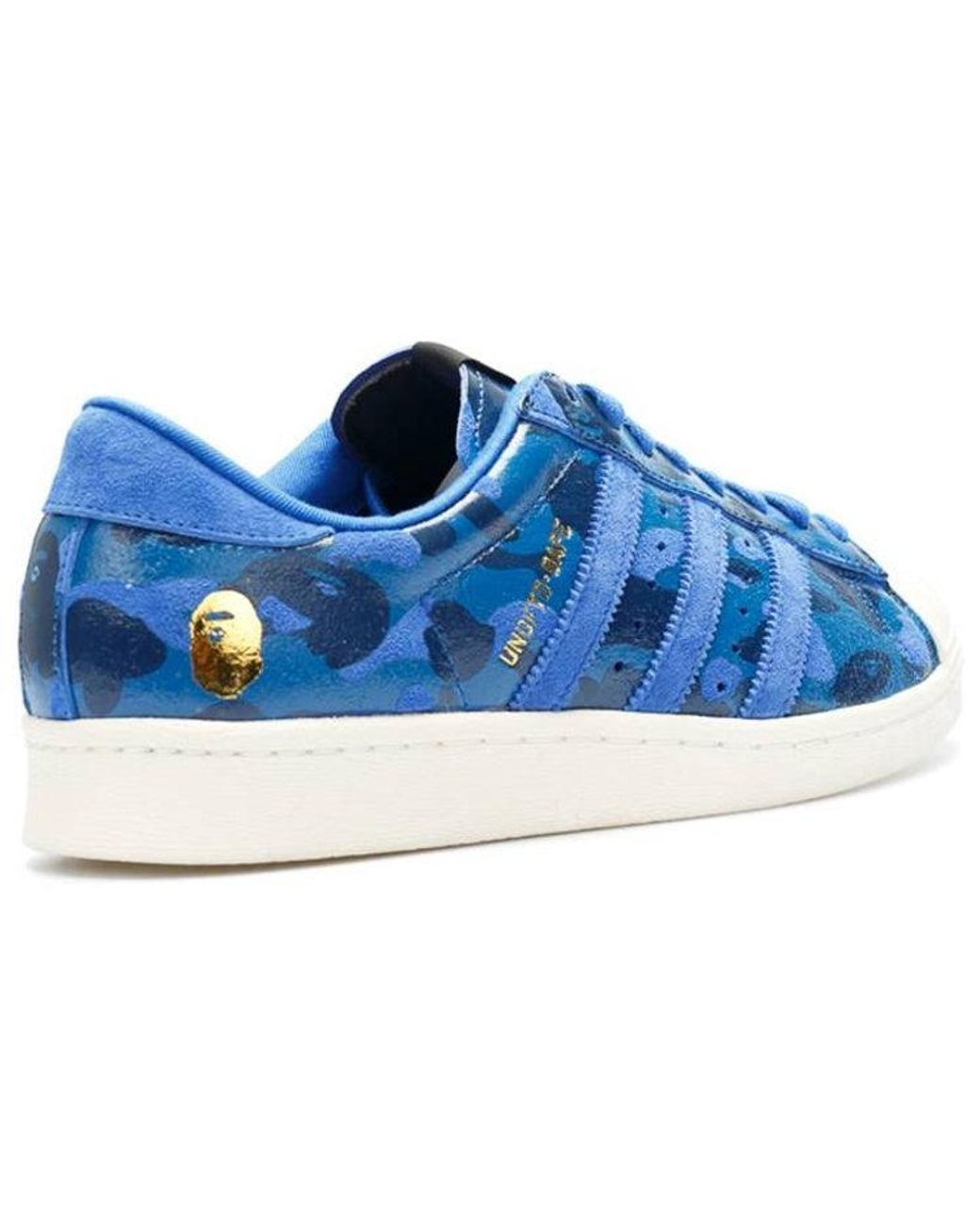 Adidas Blue X A Bathing Ape Undeafeated Superstar 80S Camo' for men