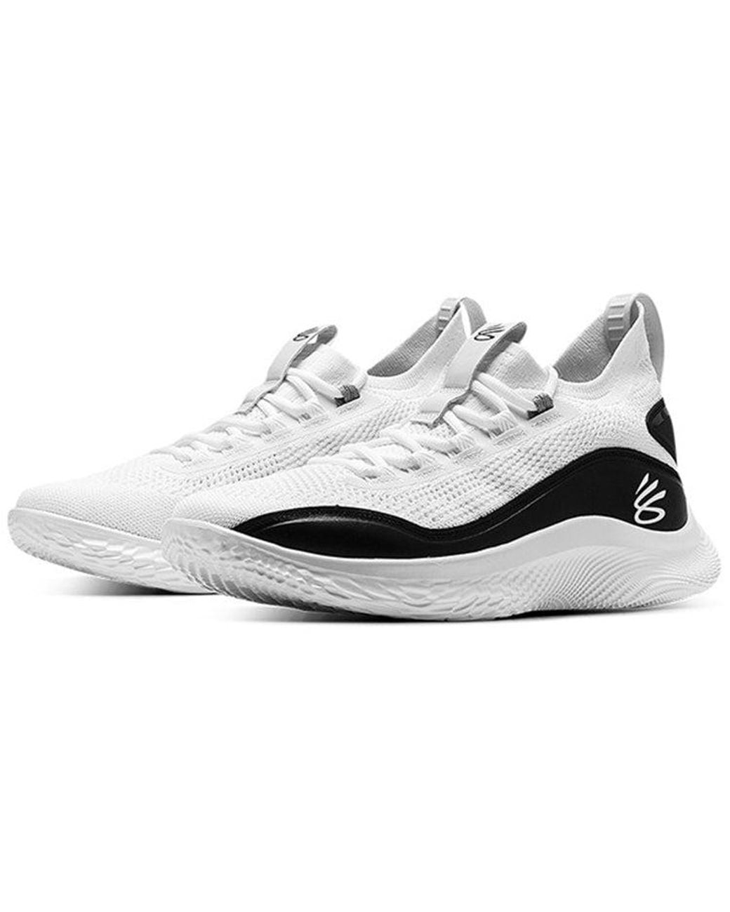 Under Armour White Curry 8 'Zen Flow' for men