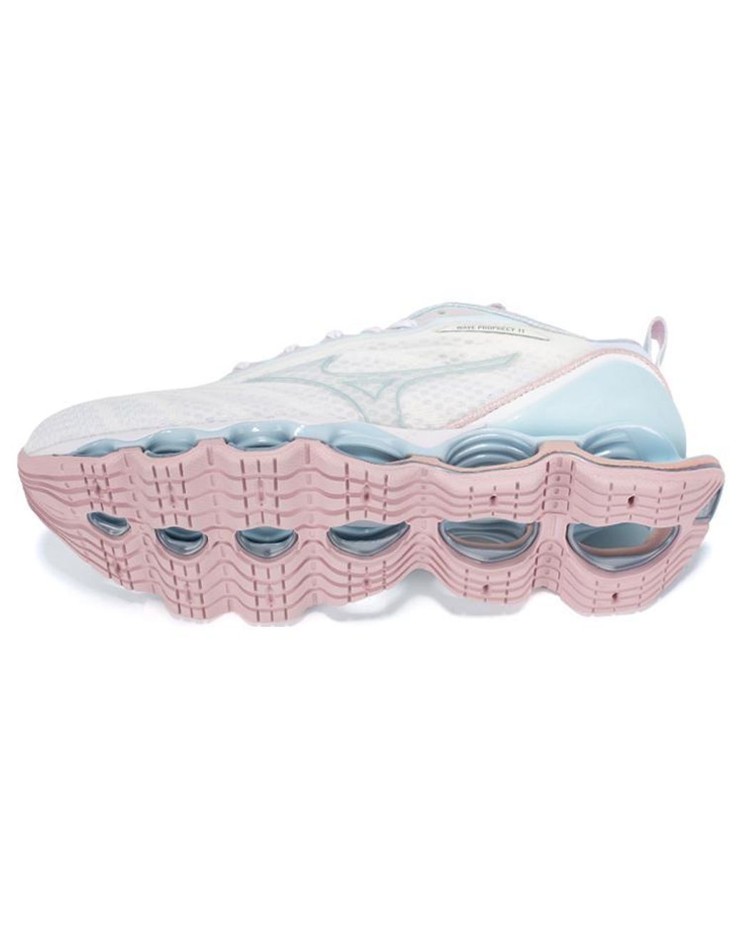 Mizuno White Prophecy 11 Shock Absorption Breathable Blue Pink