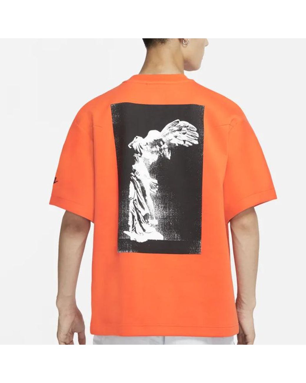 Nike Orange Sportswear Nsw Tech Fleece Short Sleeve for men